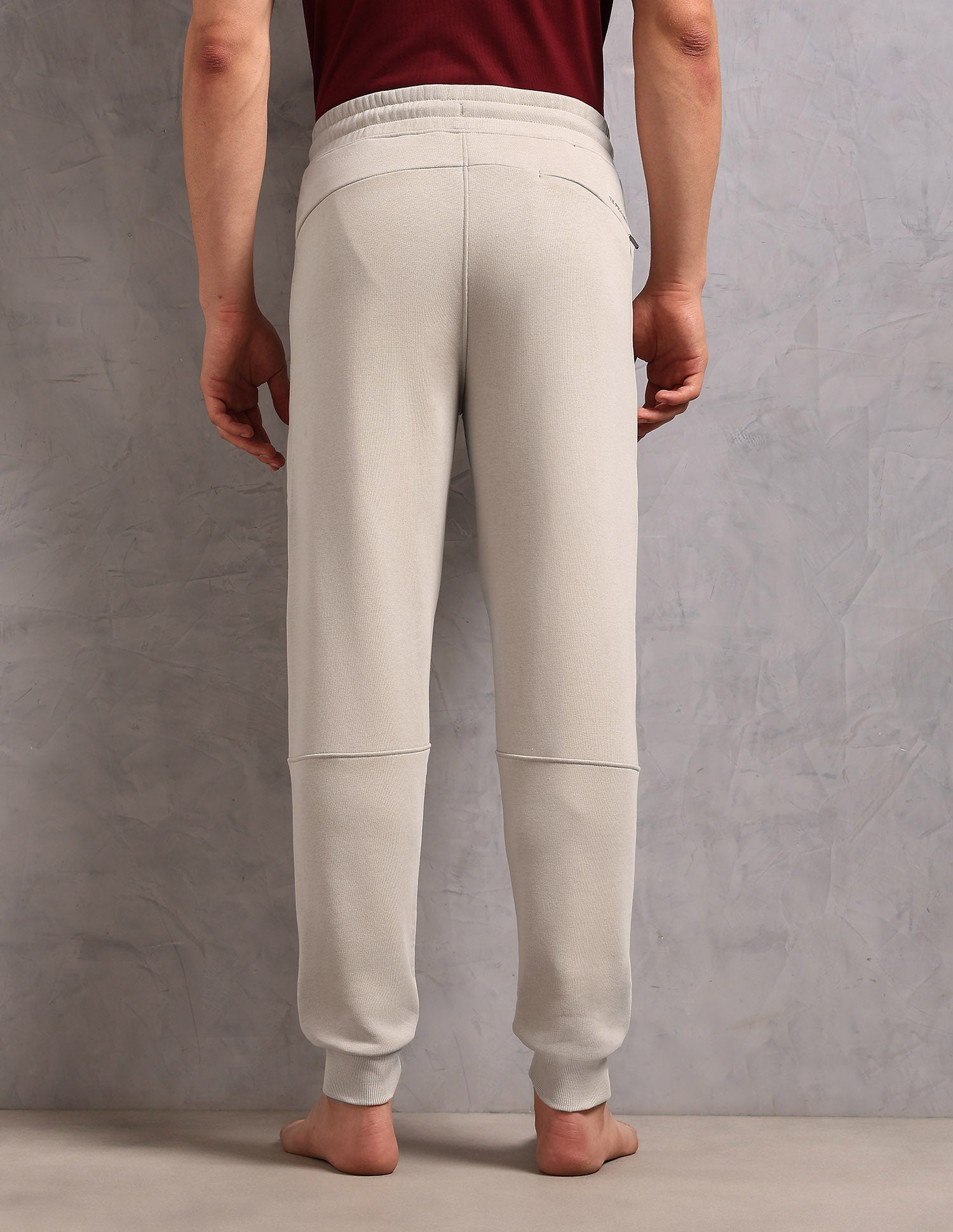 Cotton Terry OJ009 Lounge Jogger - Pack Of 1 Grey Mid Stone - U.S. POLO ASSN. | Large