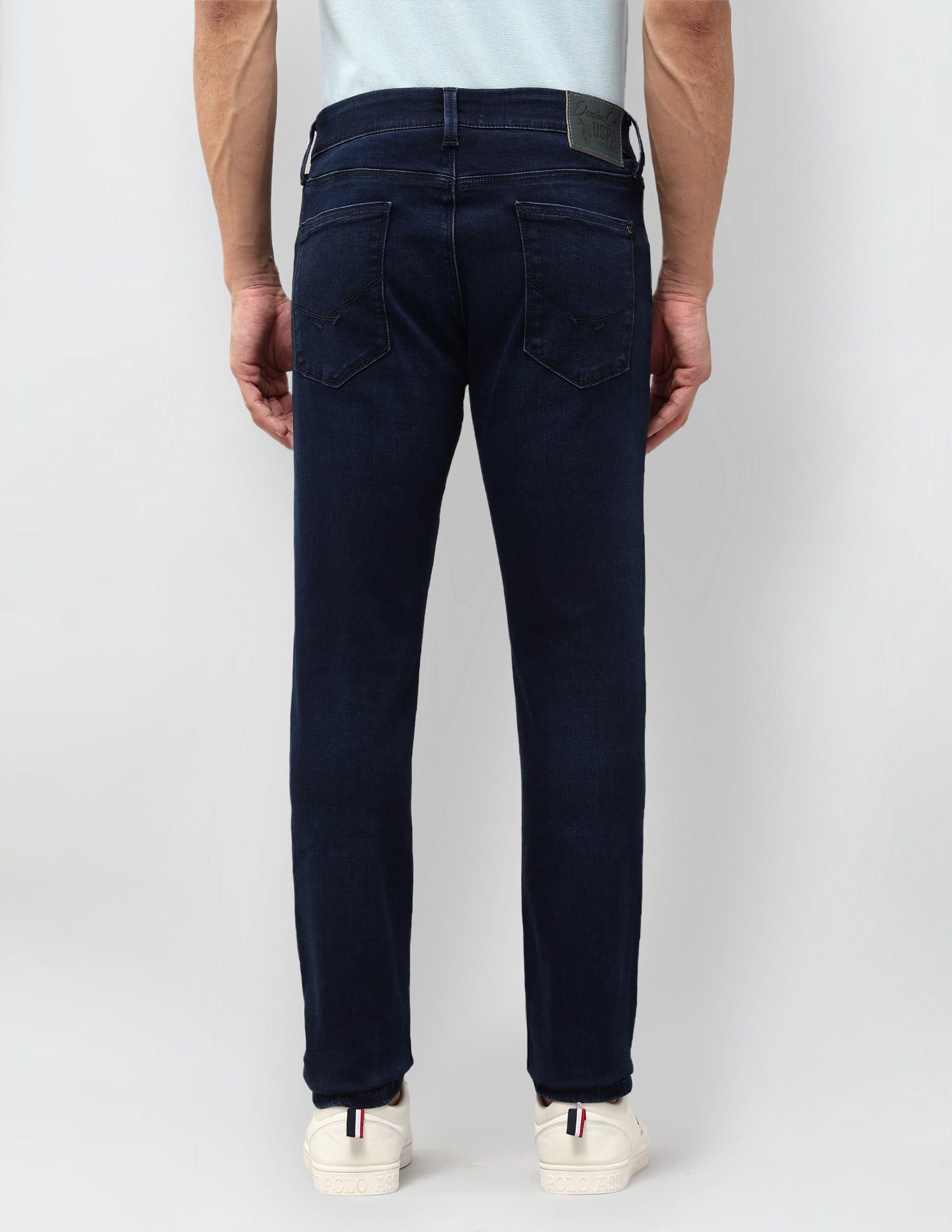 Brandon Slim Tapered Fit Black Gold Jeans Dark Blue - U.S. POLO ASSN. | Large