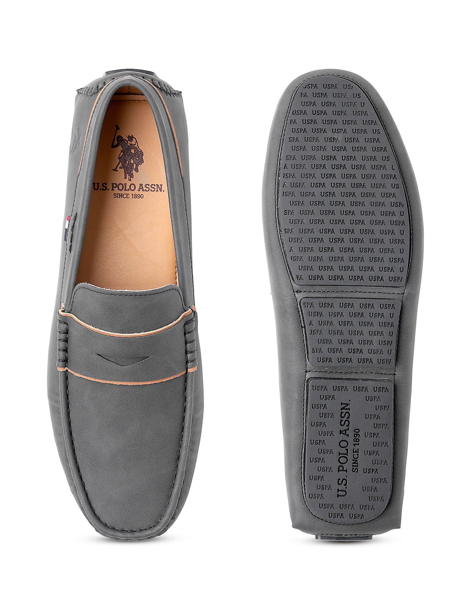 Men Solid Mirano 4.0 Slip On Shoes Black - U.S. Polo Assn. India | Large