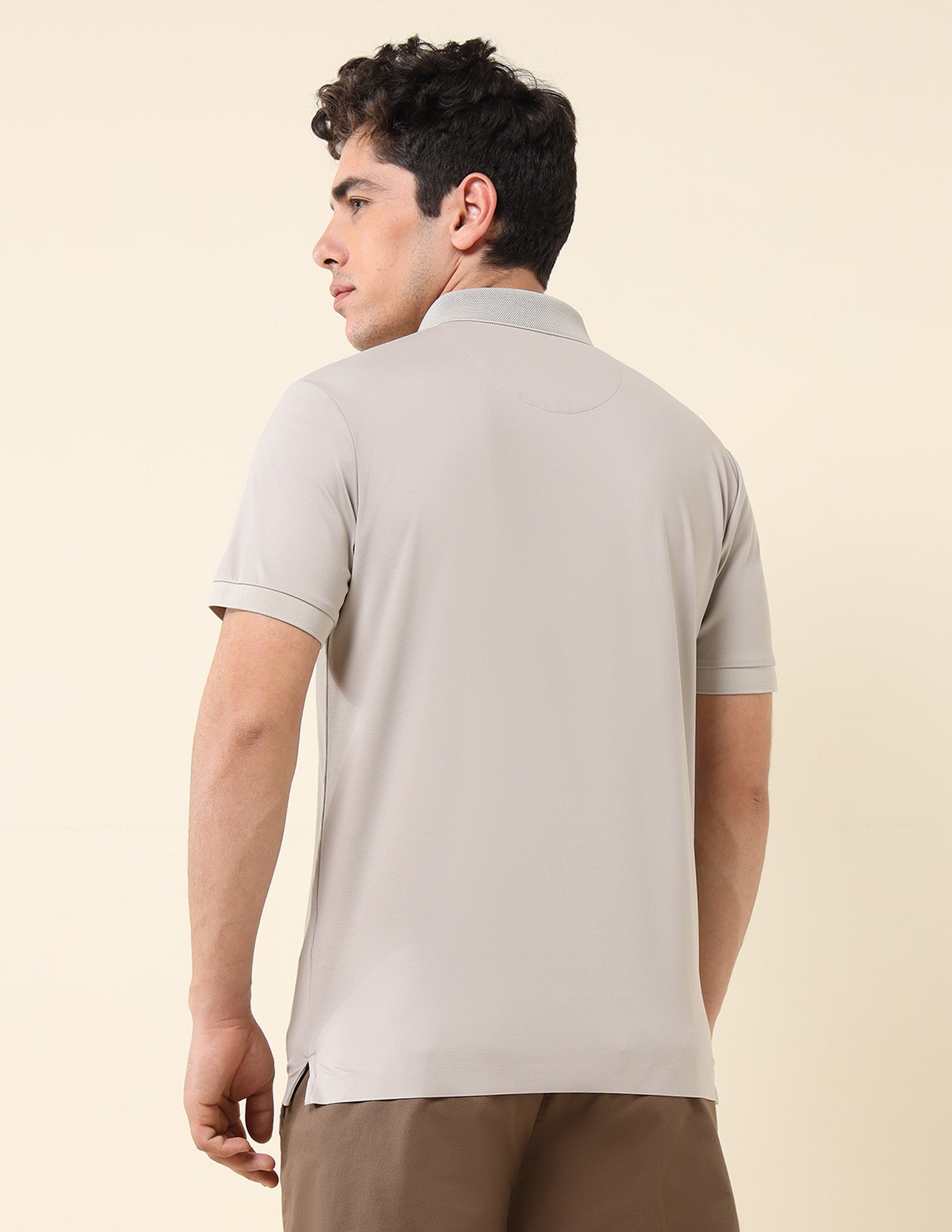 Solid Gentleman's Club Polo Shirt Grey - U.S. Polo Assn. India | Large