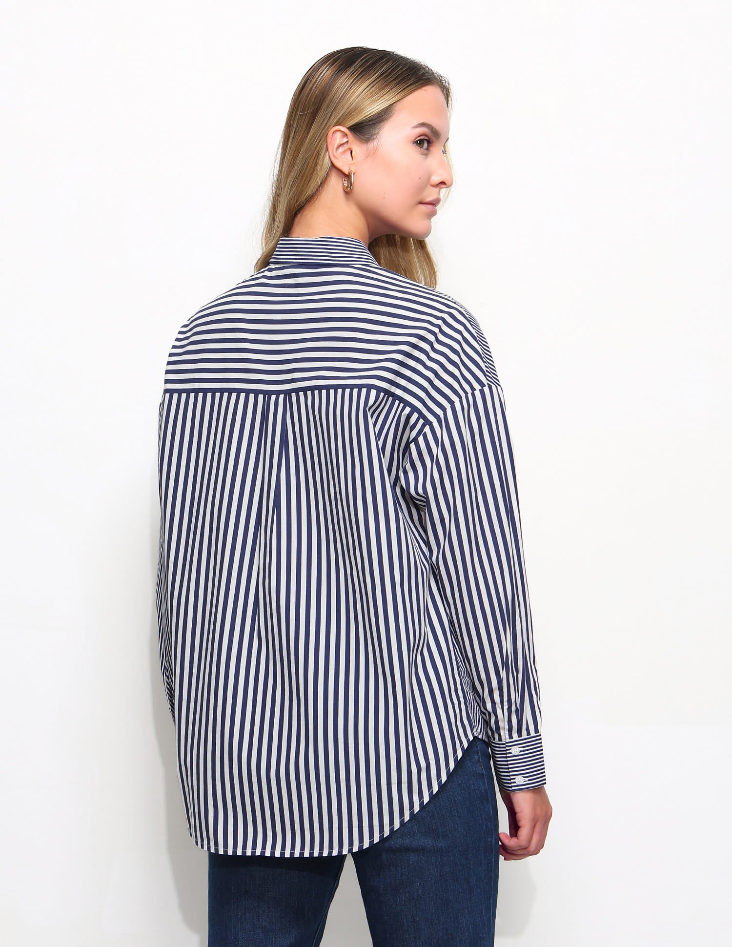 Relaxed Fit Striped Shirt Blue - U.S. Polo Assn. India | Large