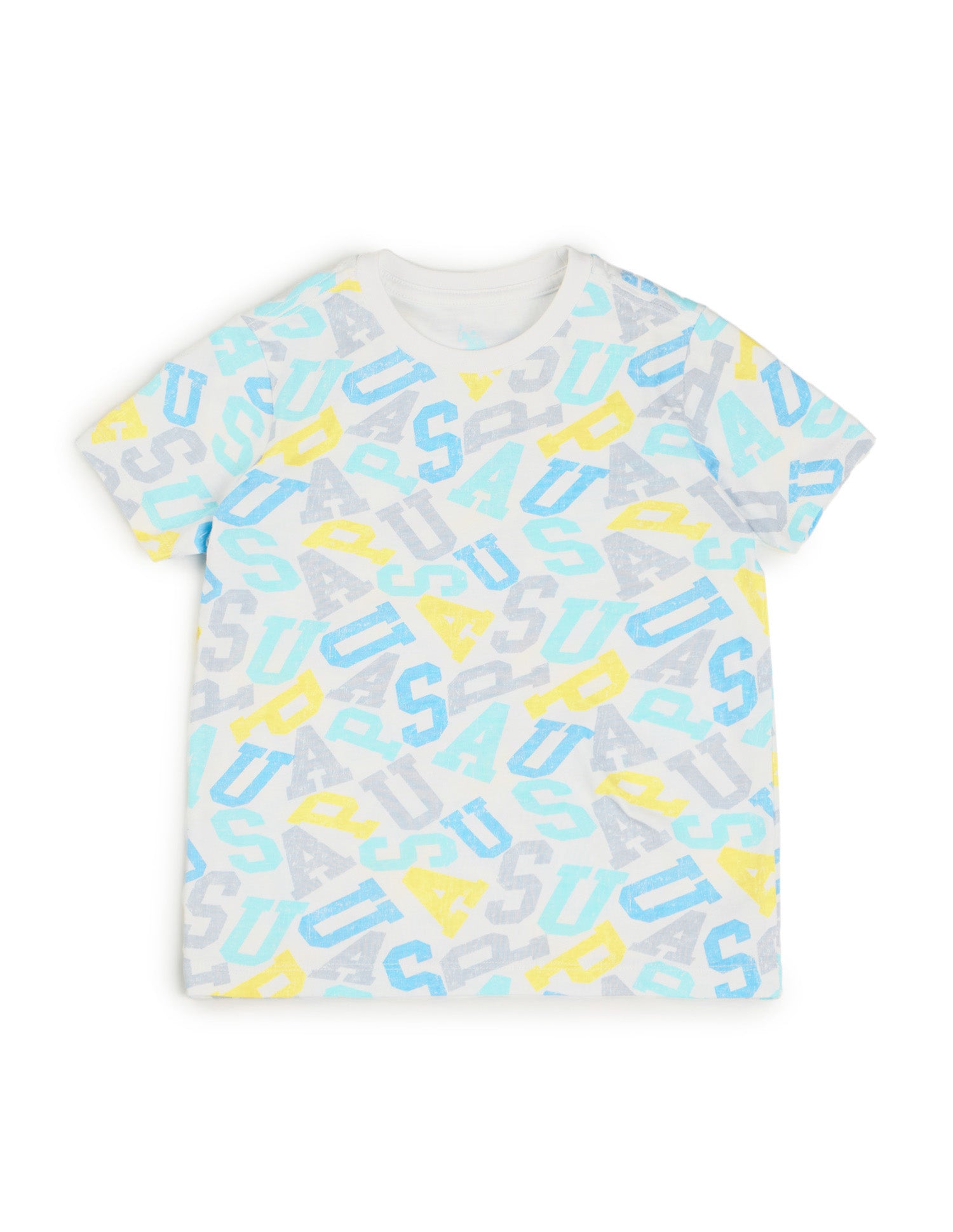 Boys Brand Printed Regular Fit T-Shirt White - U.S. POLO ASSN. | Large