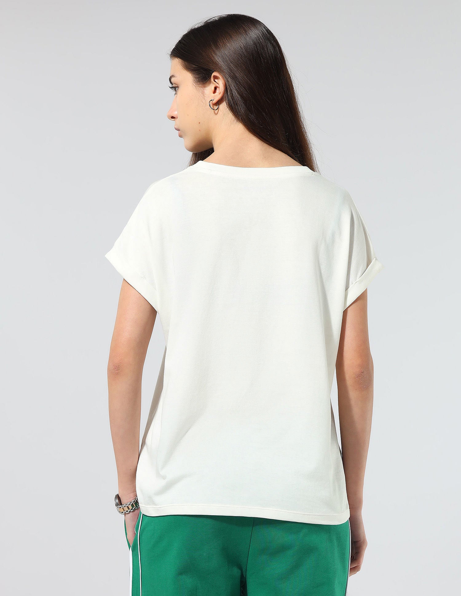 Regular Fit Brand Printed Lounge T-Shirt Off White - U.S. POLO ASSN. | Large