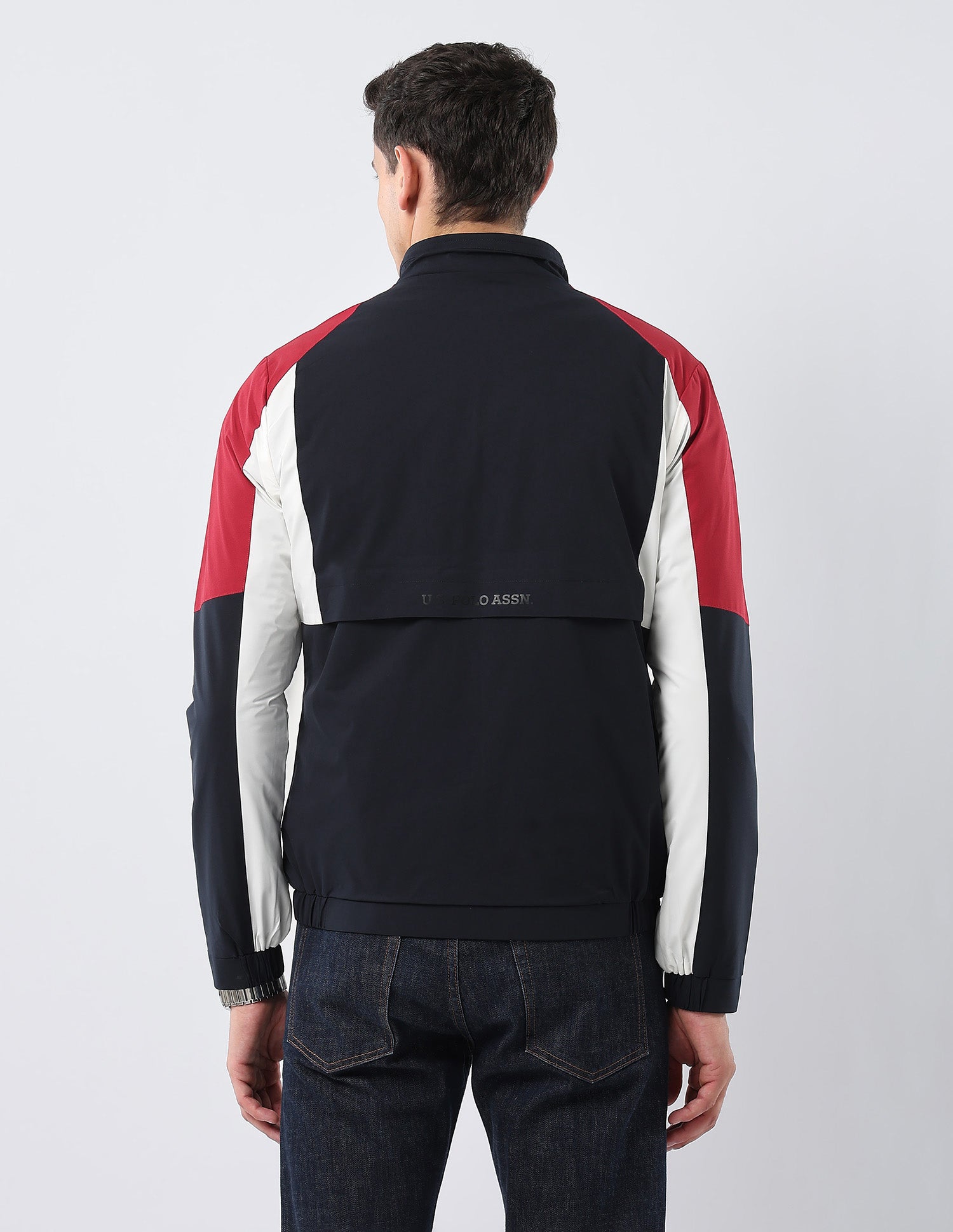 Colour Blocked Reversible Jacket Navy - U.S. POLO ASSN. | Large