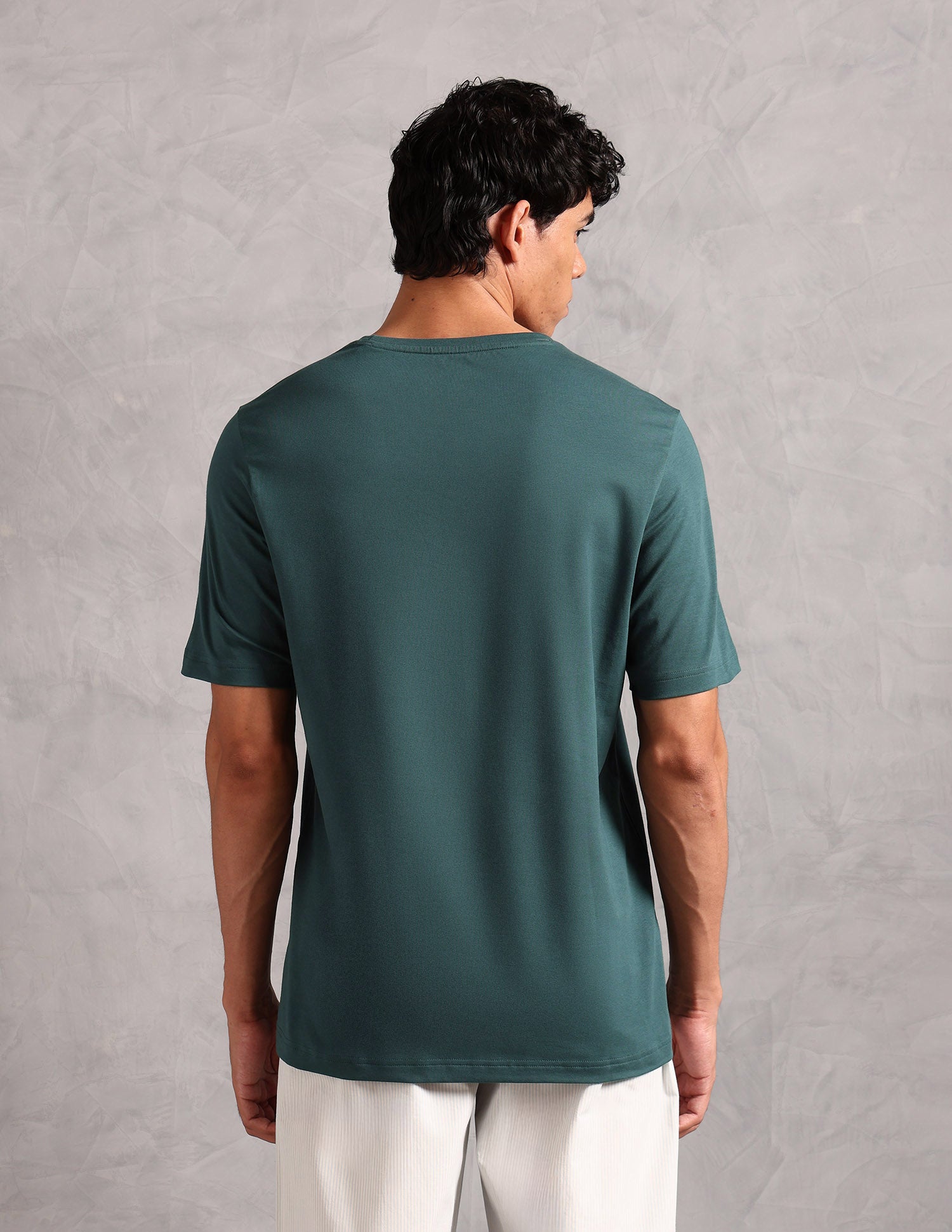 Comfort Fit Pure Cotton OEE12 Lounge T-Shirt - Pack Of 1 Sea Moss - U.S. POLO ASSN. | Large