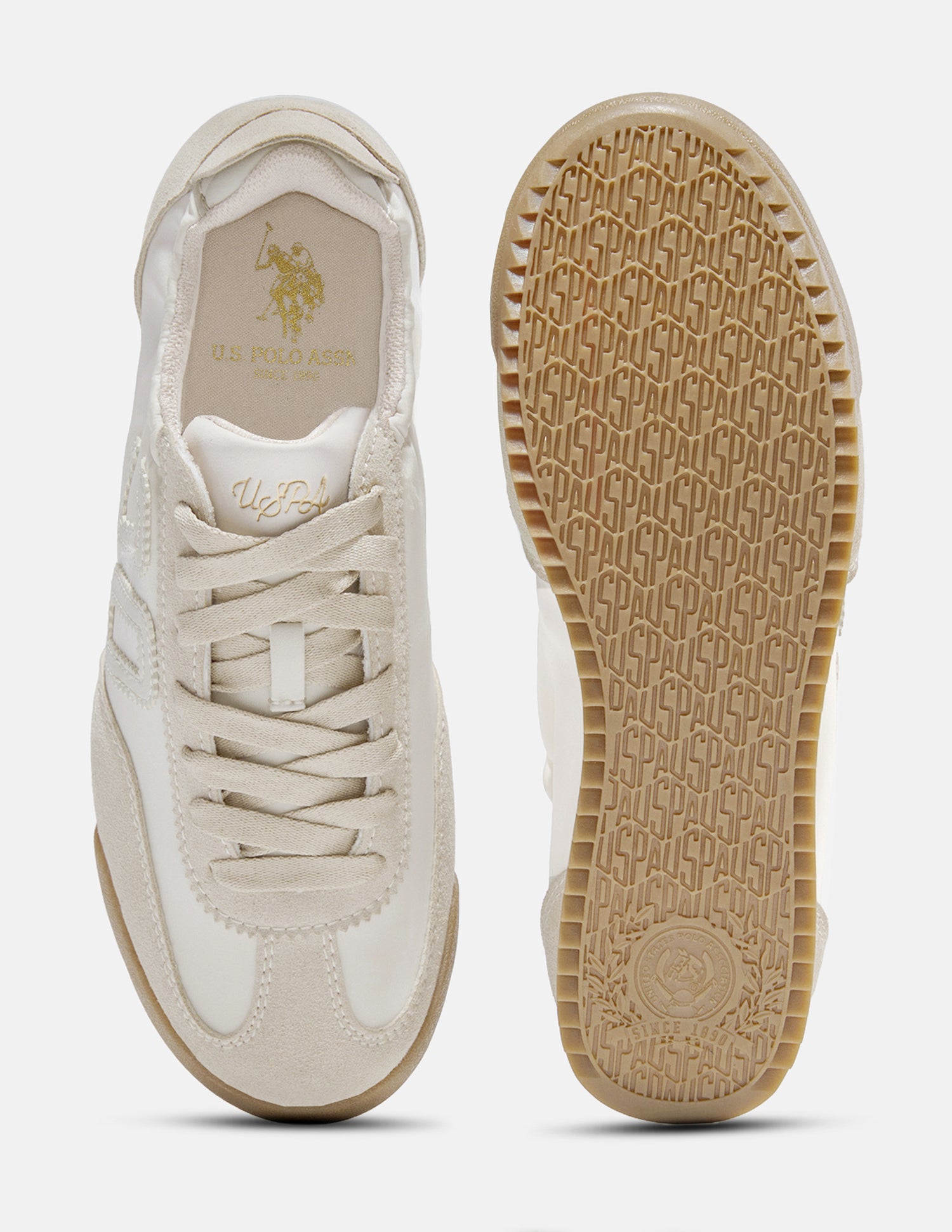 Numeric Applique Ziana Sneakers Beige - U.S. Polo Assn. India | Large
