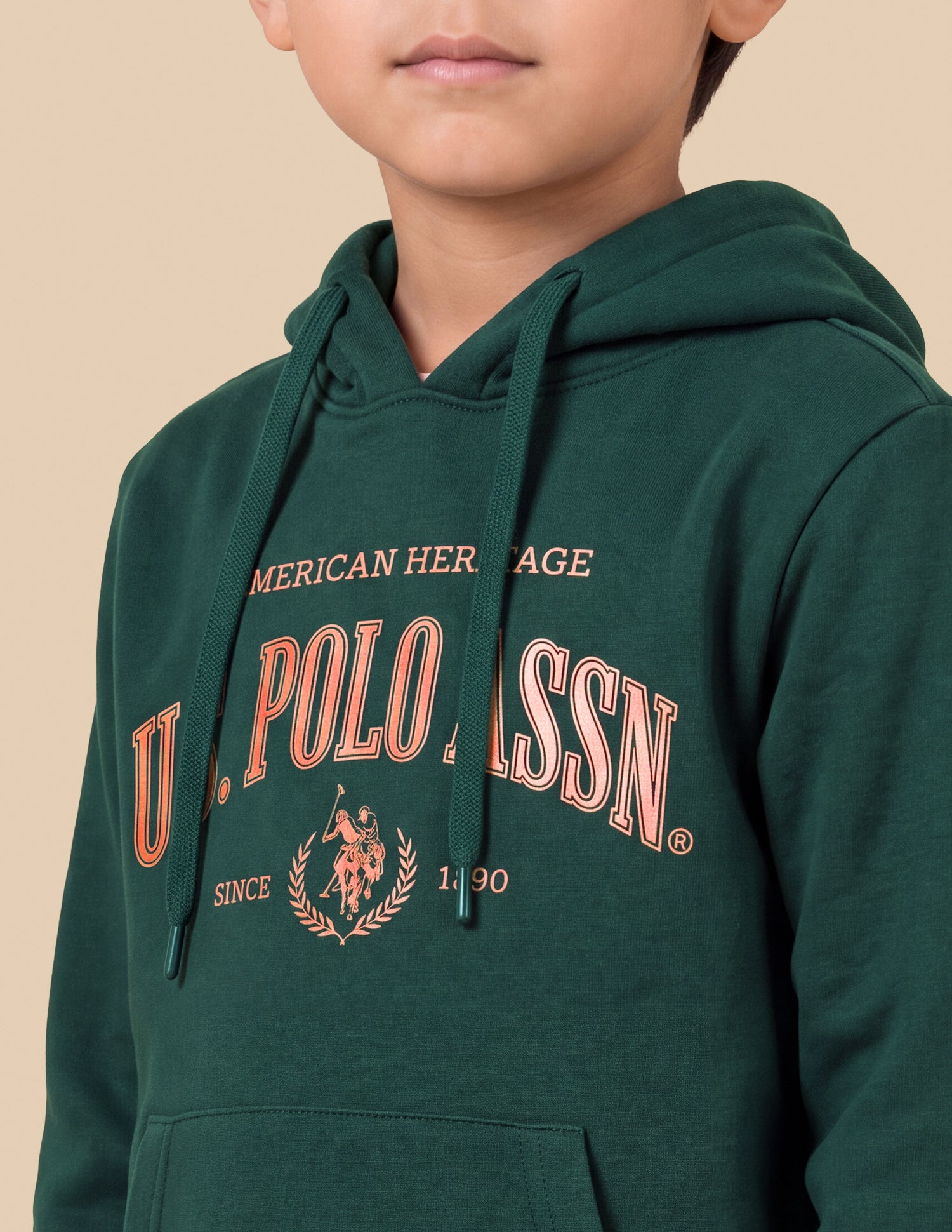 Brand Printed Regular Fit Sweatshirt Dark Green - U.S. Polo Assn. India | Large