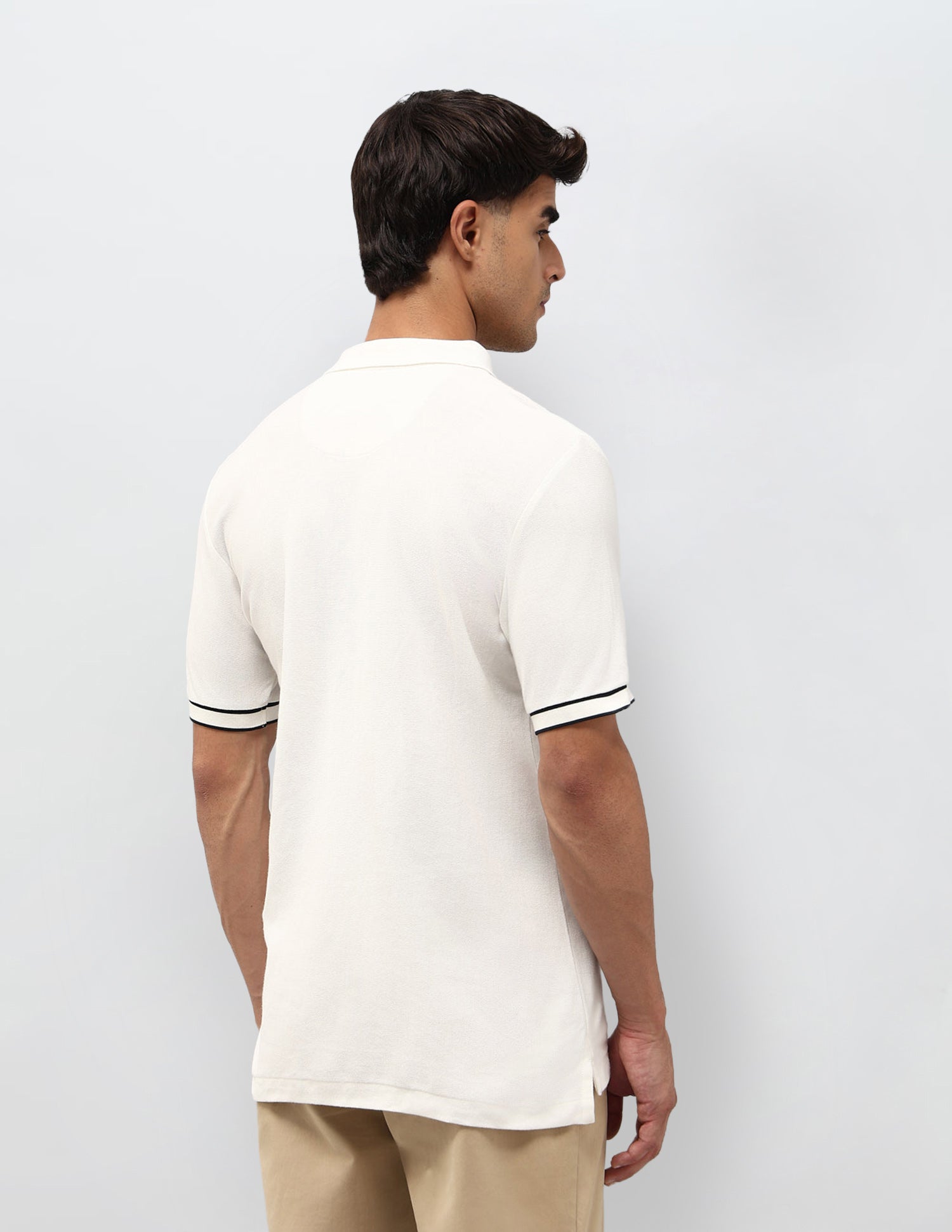 Brand Embroidered Regular Fit Polo Shirt Off White - U.S. POLO ASSN. | Large