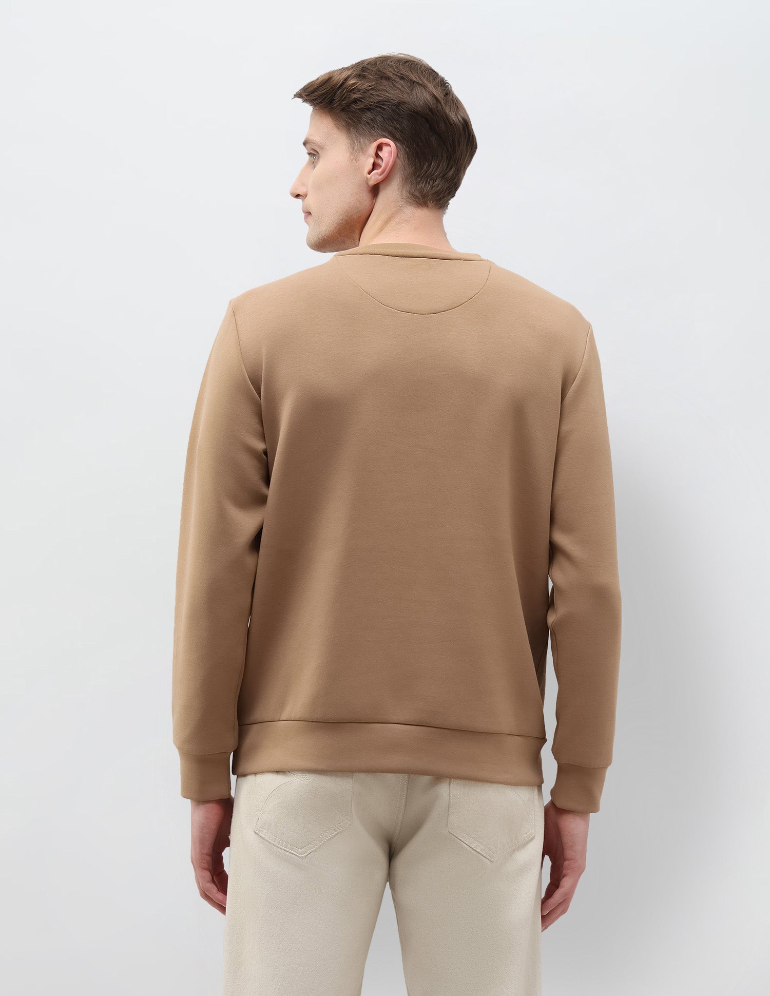 Brand Embossed Regular Fit Sweatshirt Brown - U.S. POLO ASSN. | Large