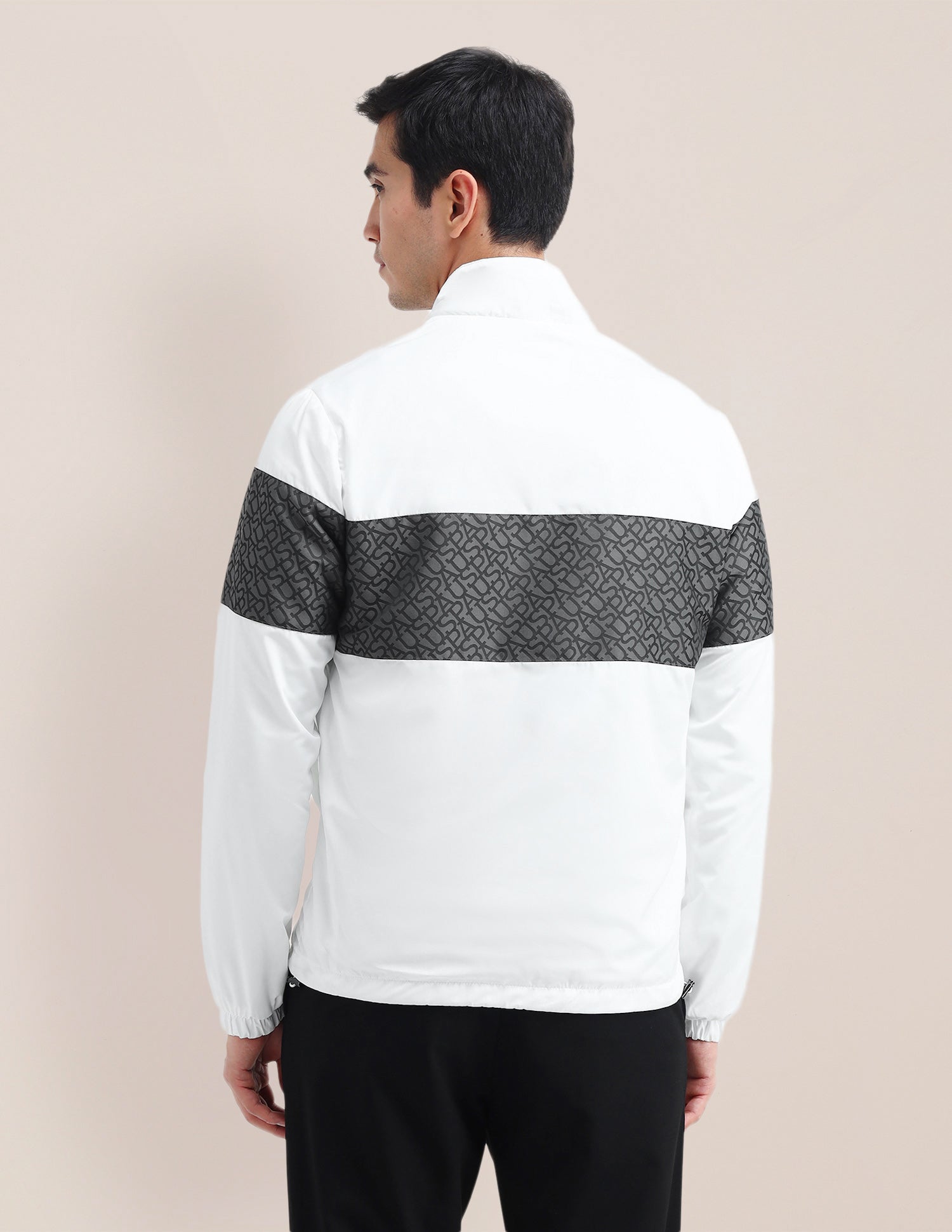 Brand Printed Hooded Jacket White - U.S. Polo Assn. India | Large