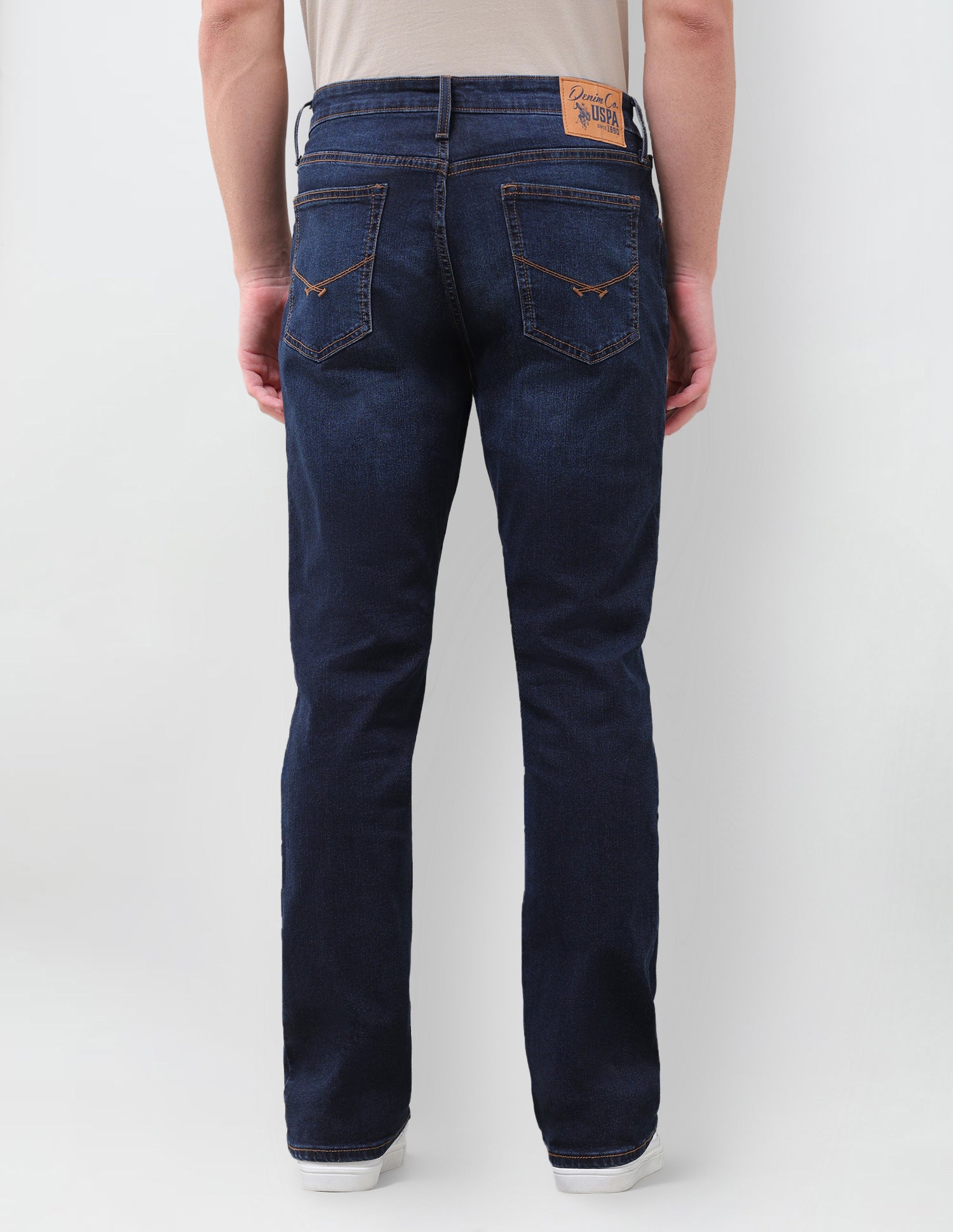 Connor Bootcut Fit Blue Jeans Dark Indigo - U.S. Polo Assn. India | Large