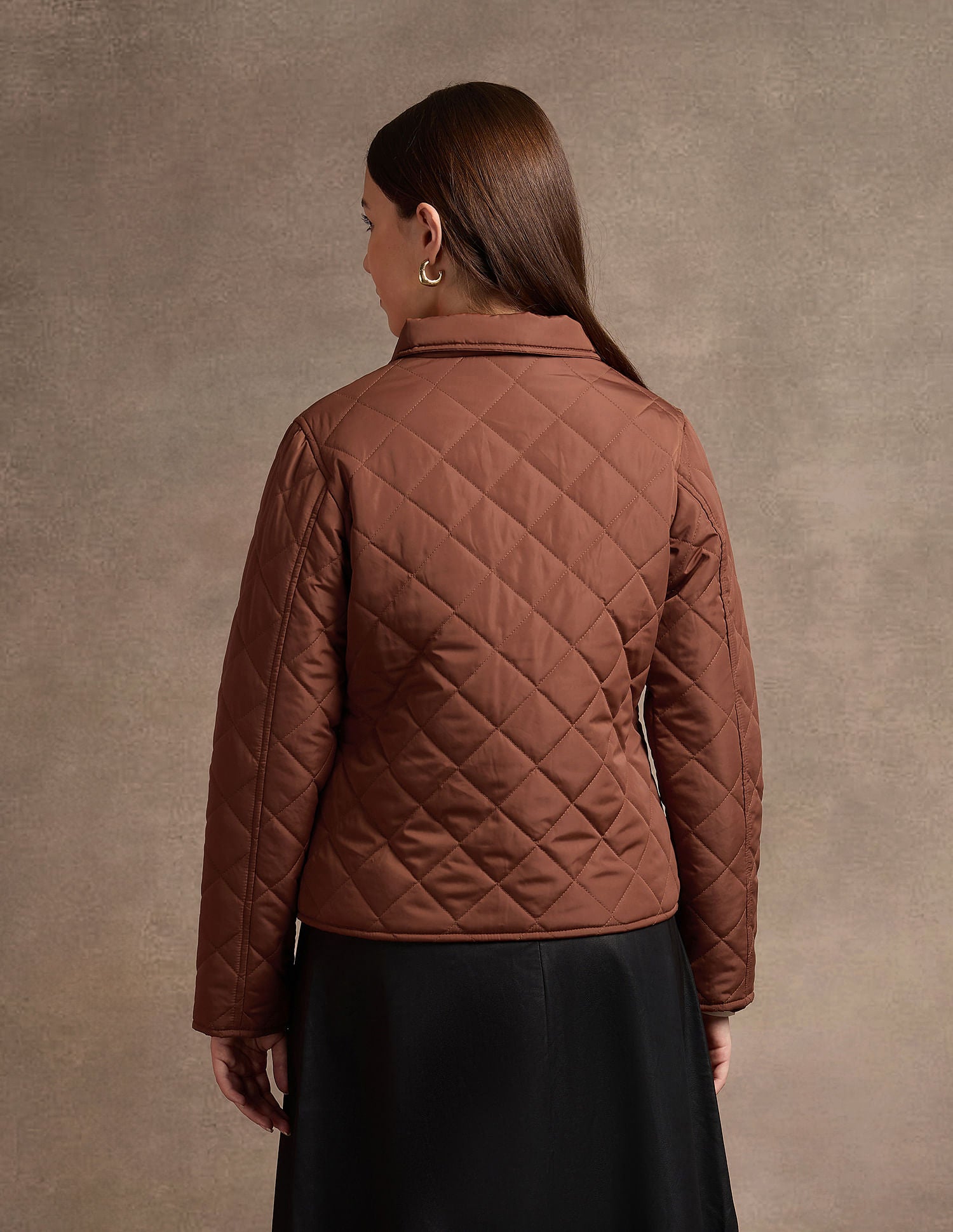 Peter Pan Collar Puffer Jacket Tan - U.S. POLO ASSN. | Large