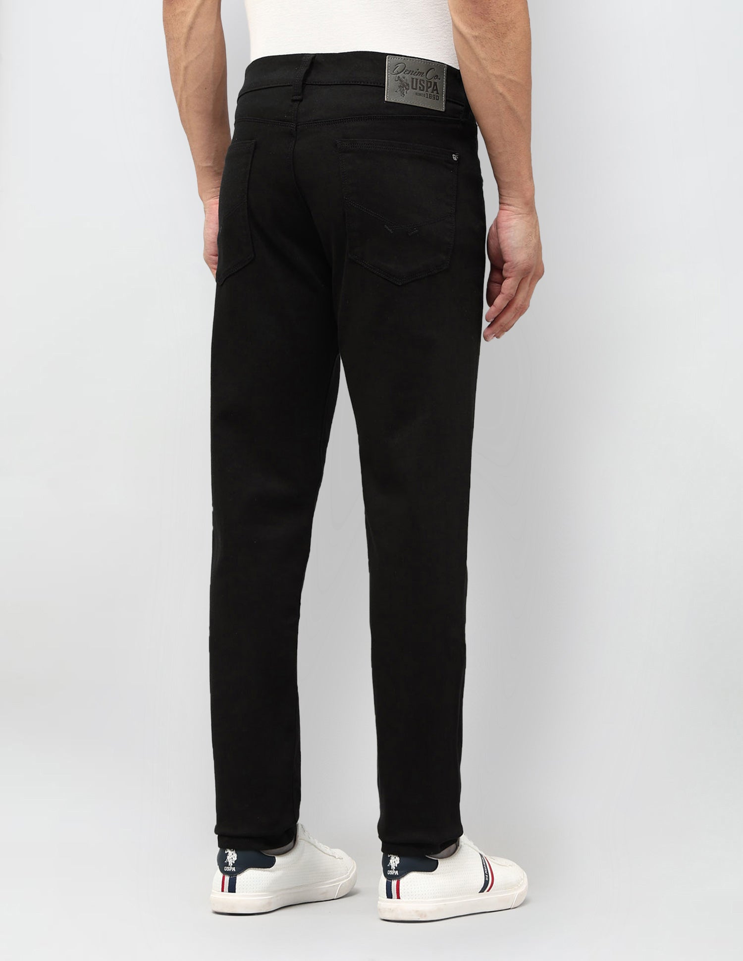 Brandon Slim Tapered Fit Black Jeans Black - U.S. POLO ASSN. | Large