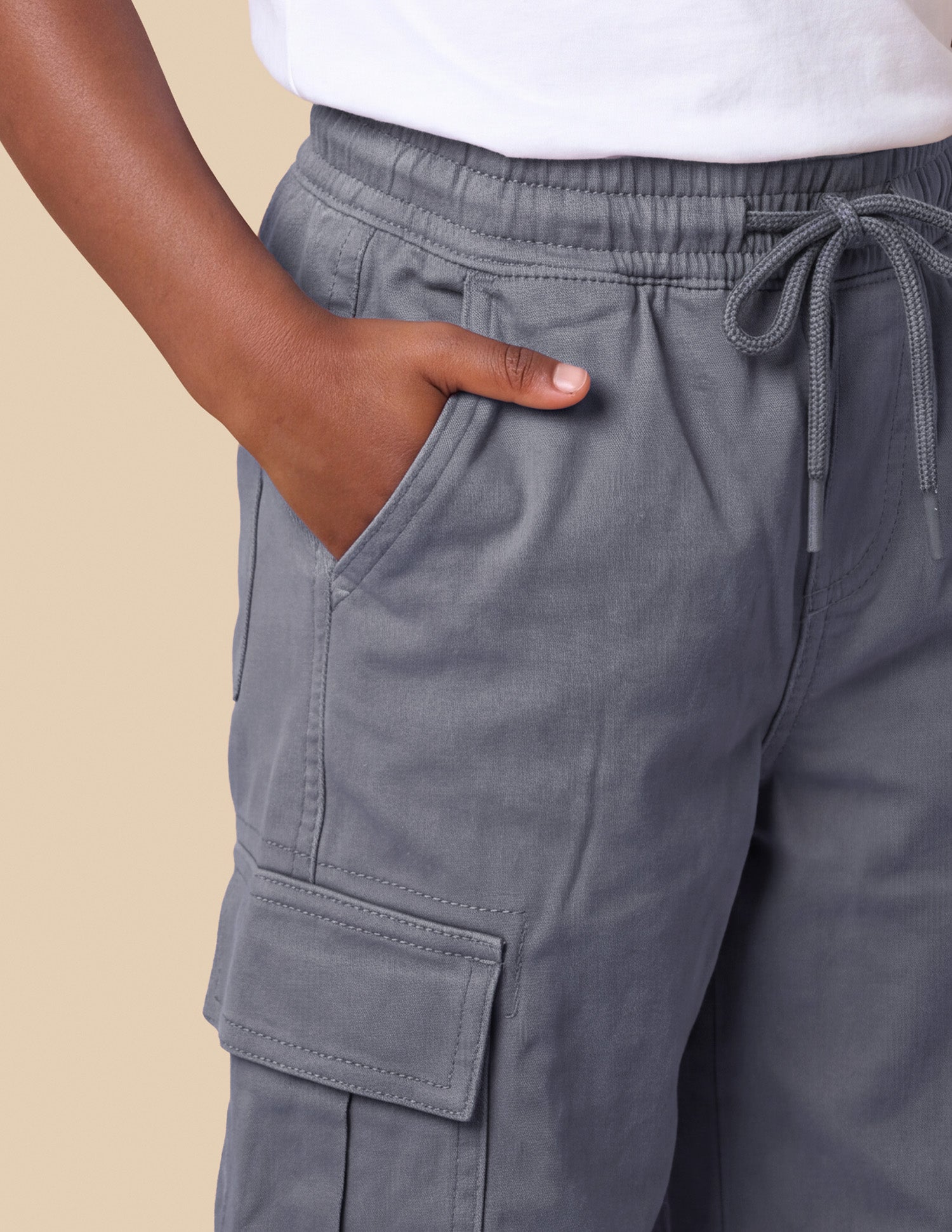 Baggy Fit Grey Cargo Jeans Grey - U.S. Polo Assn. India | Large