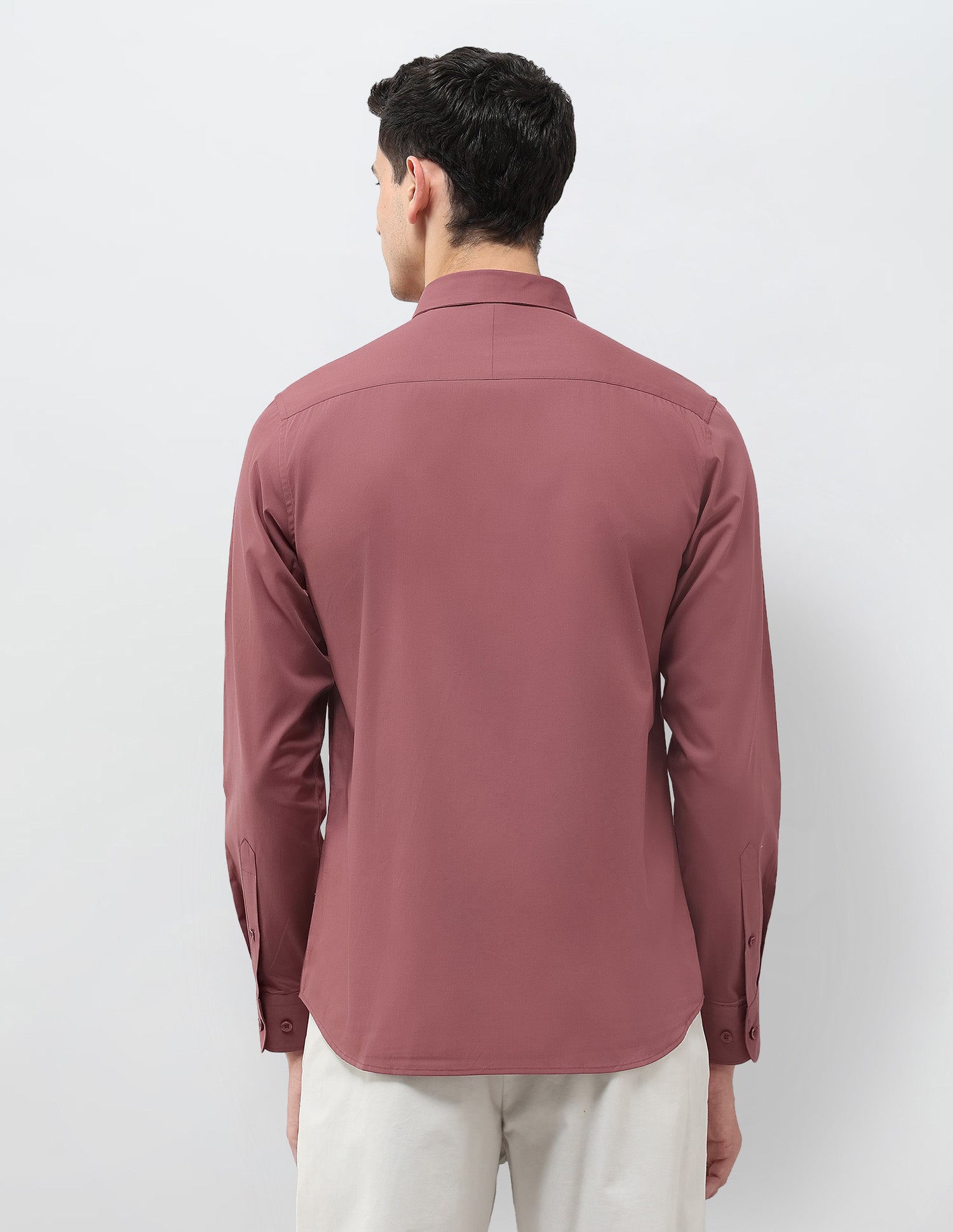 Solid Tailored Fit Shirt Dusty Pink - U.S. Polo Assn. India | Large