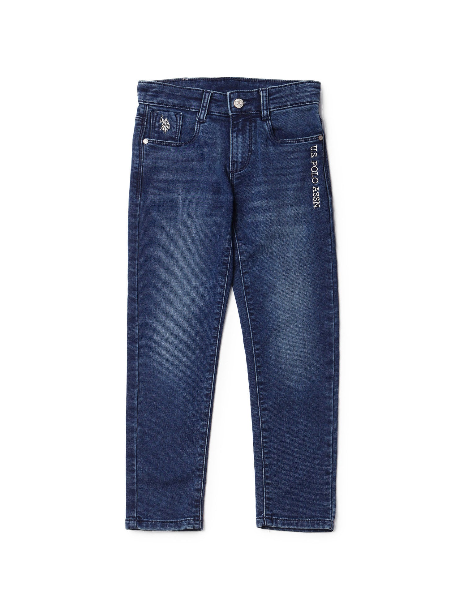 Boys Mid Rise Slim Fit Jeans Blue - U.S. POLO ASSN. | Large