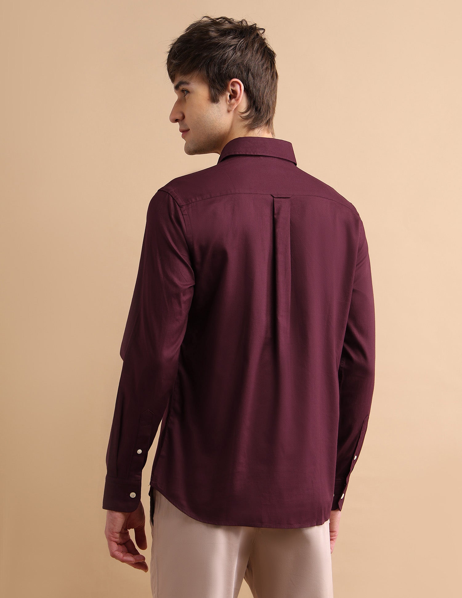 Cotton Dobby Shirt Wine - U.S. POLO ASSN. | Large