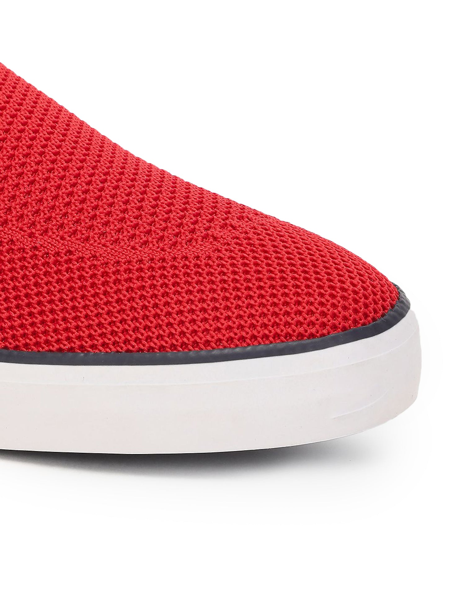 Men Low Top Premium Knit Octavia Slip On Shoes Red - U.S. Polo Assn. India | Large