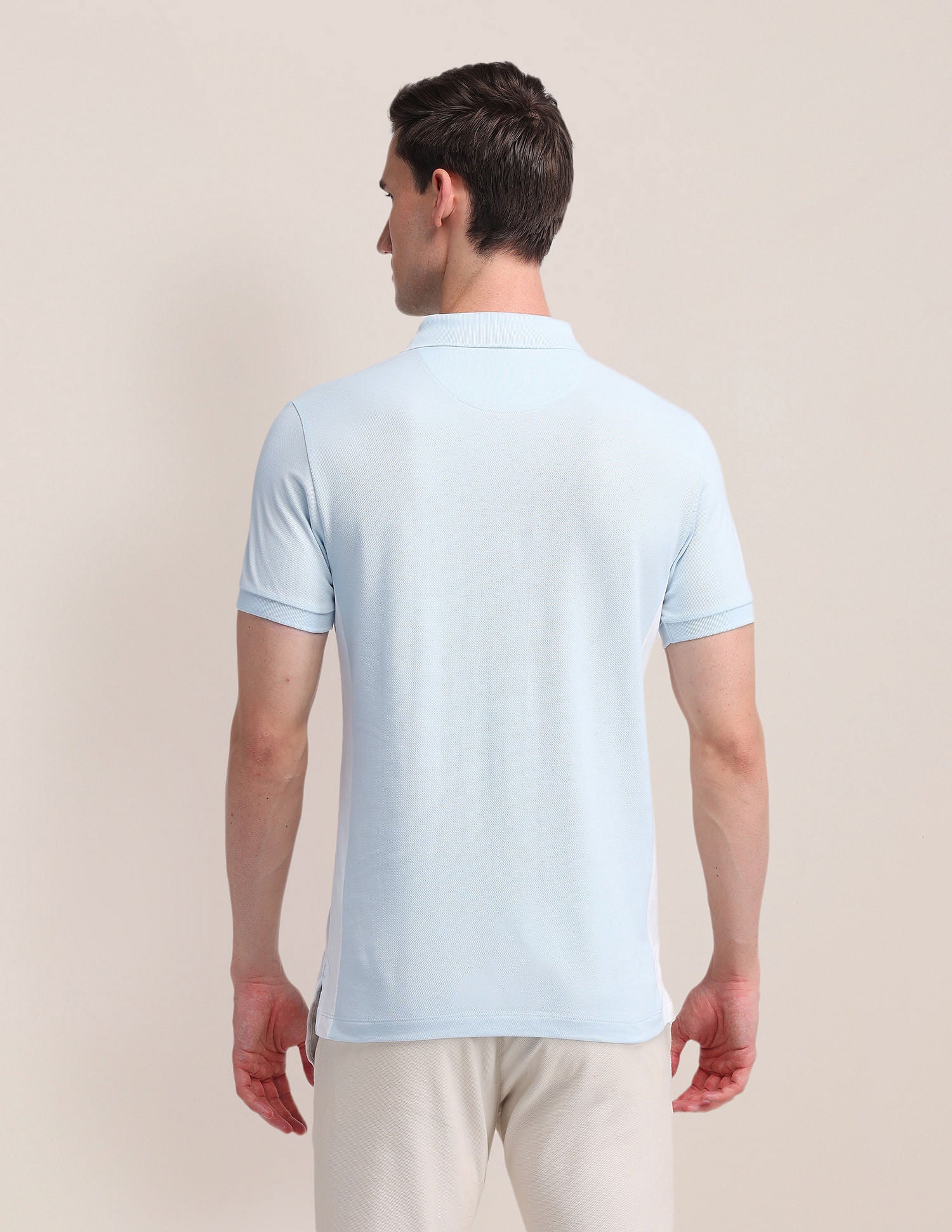 Colour Blocked Slim Fit Polo Shirt Blue - U.S. POLO ASSN. | Large