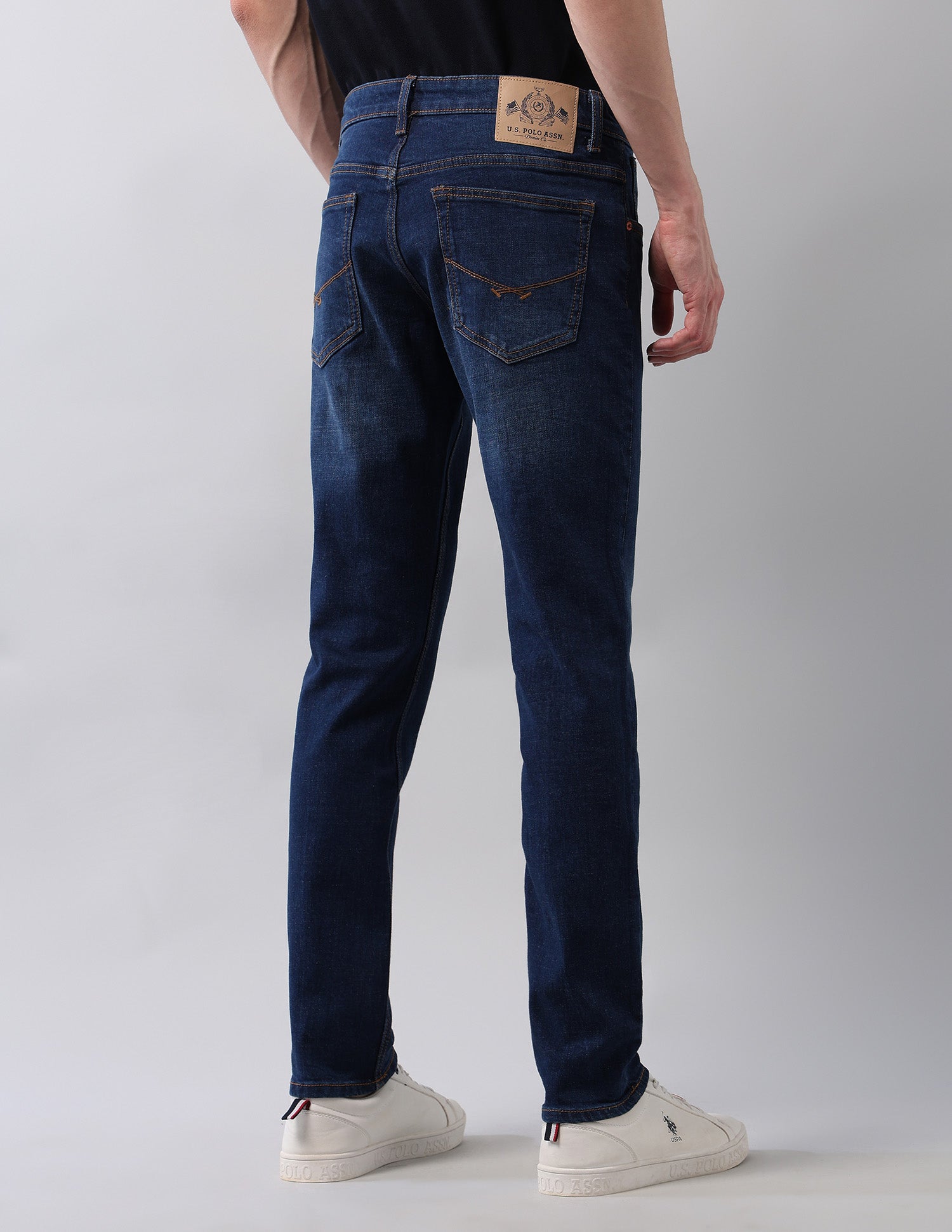 Brandon Slim Tapered Fit Blue Jeans Blue - U.S. POLO ASSN. | Large