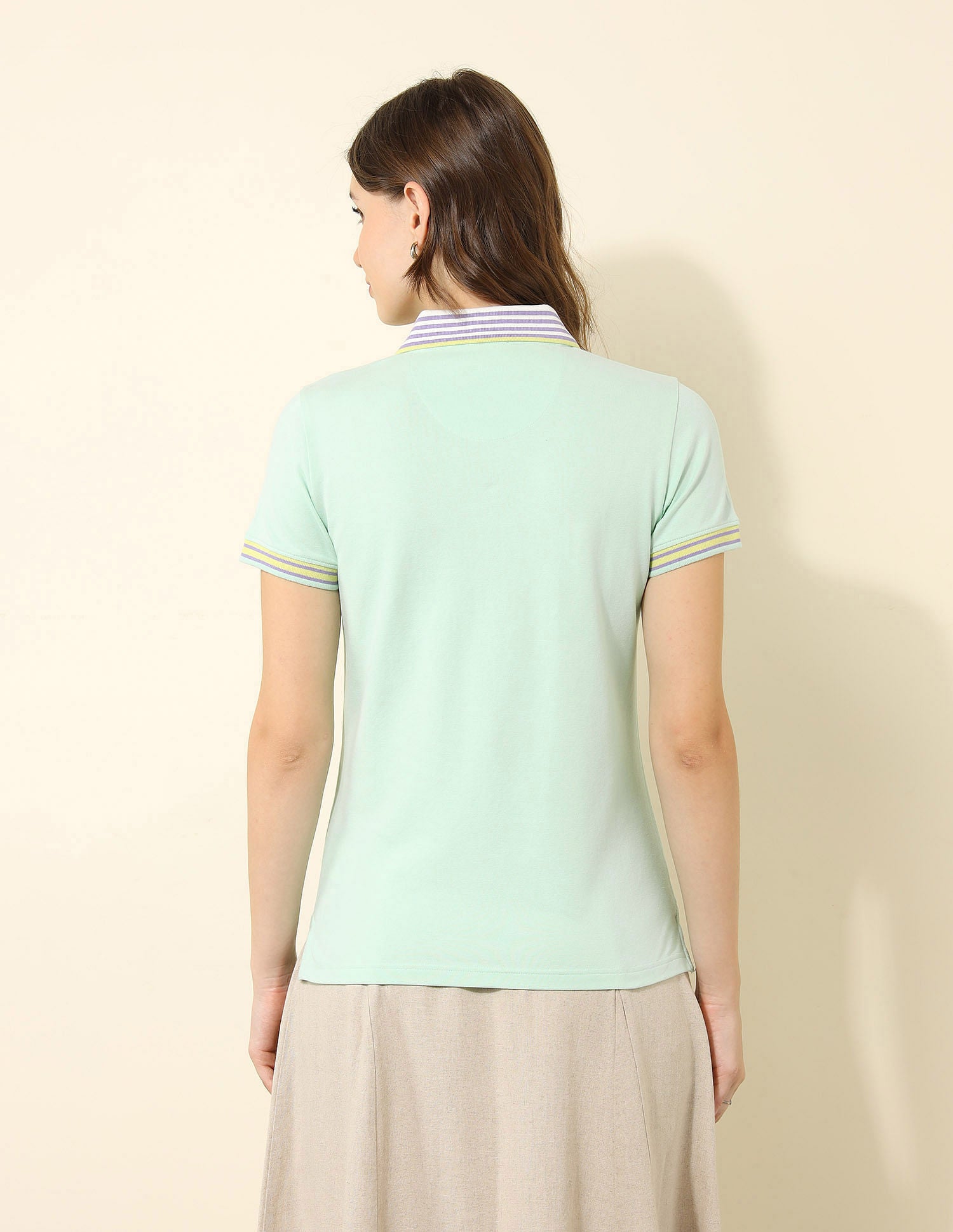 Regular Fit Solid Polo Shirt Mint - U.S. POLO ASSN. | Large