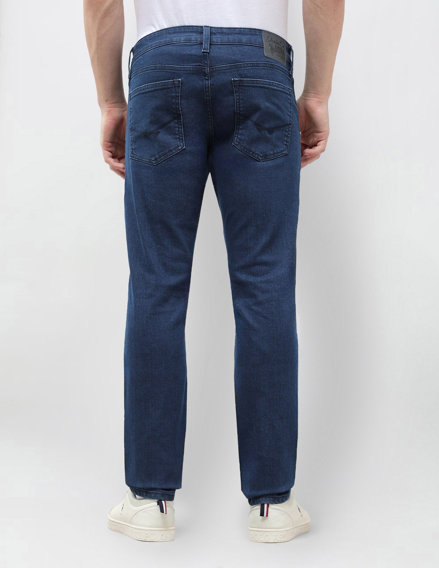 Brandon Slim Tapered Fit Blue Jeans Indigo - U.S. POLO ASSN. | Large