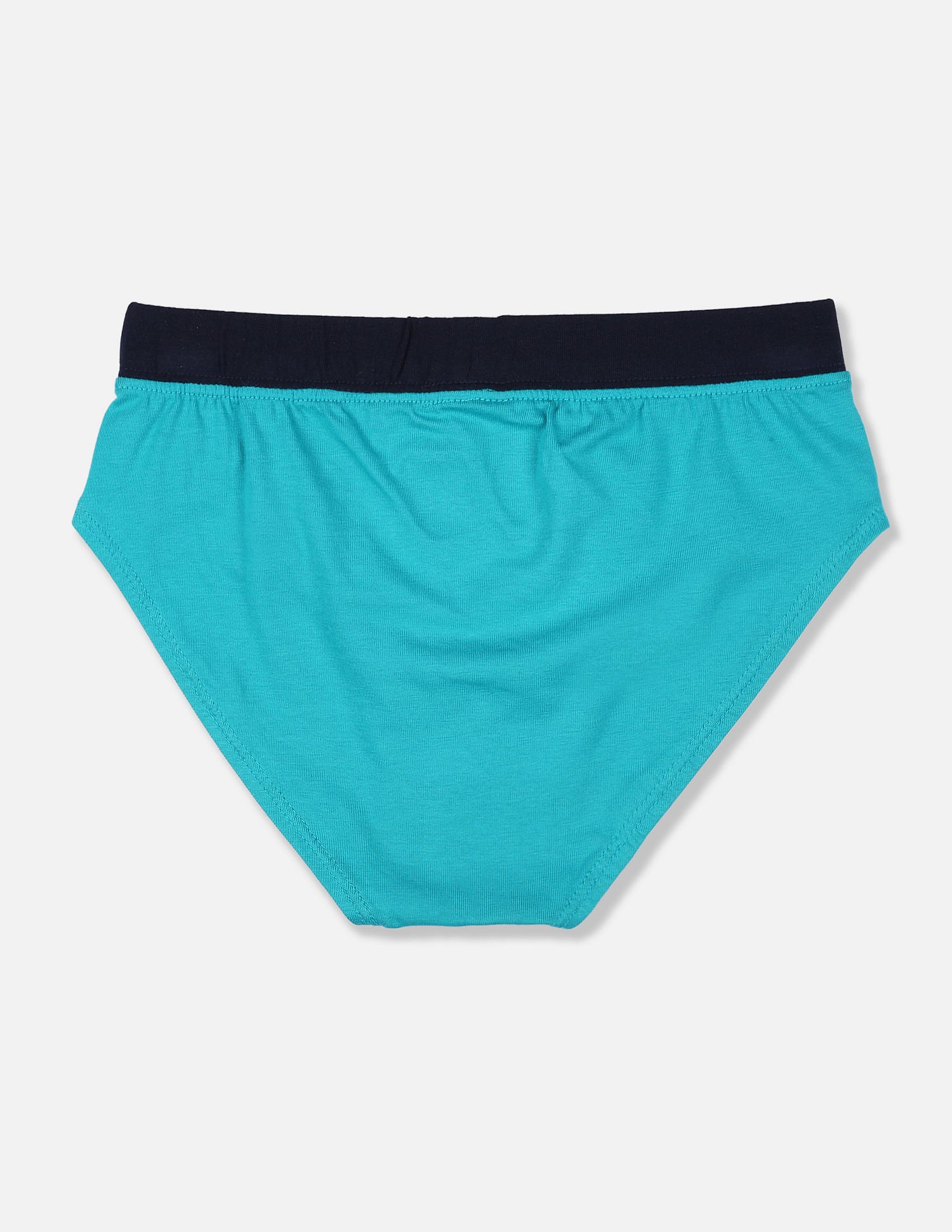 Solid Cotton Spandex IKBA Briefs - Pack Of 3 Green, Yellow and Orange - U.S. POLO ASSN. | Large