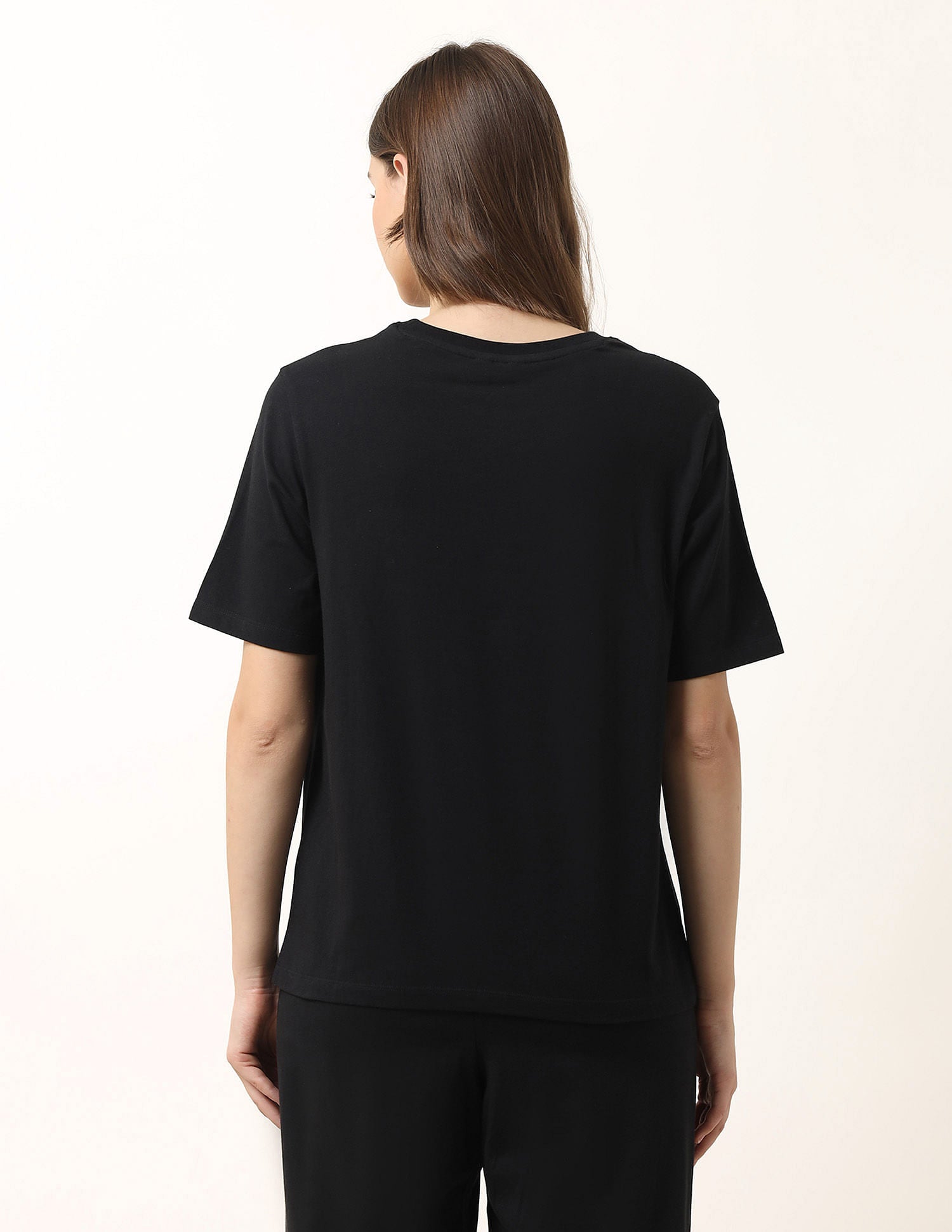 Boxy Fit Lounge T-Shirt Black - U.S. POLO ASSN. | Large