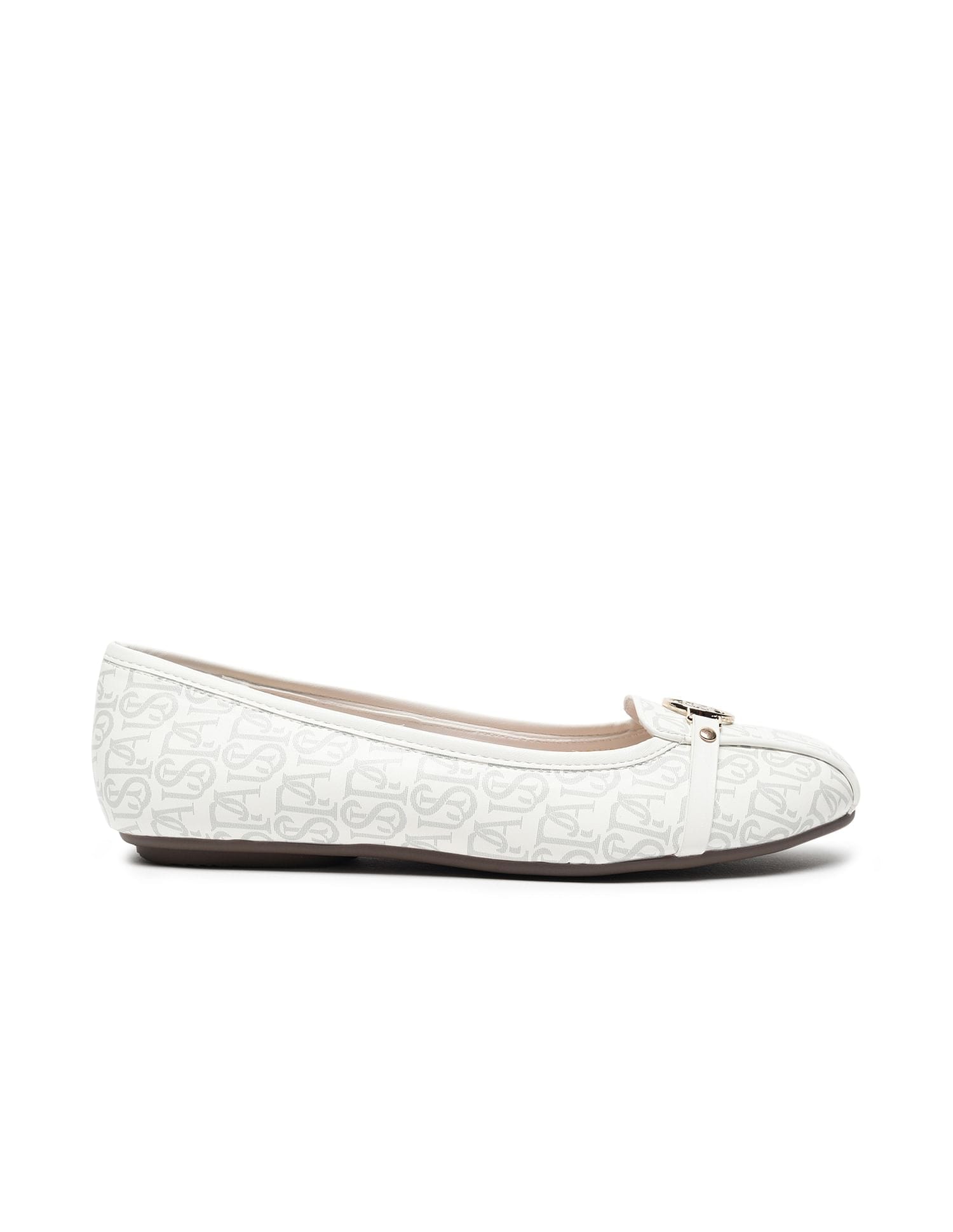 Brand Print Alina 2.0 Ballerinas White - U.S. Polo Assn. India | Large