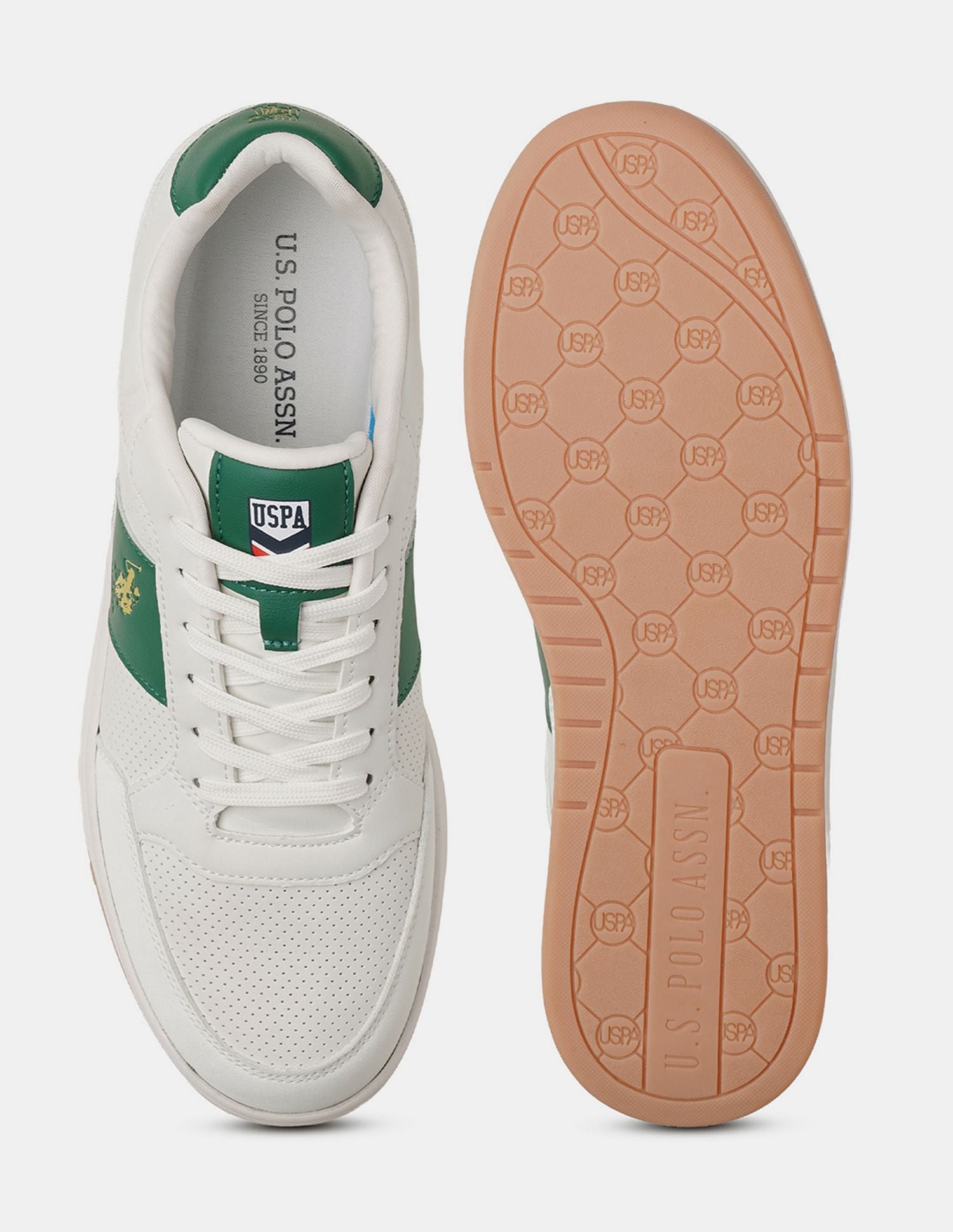 Men Simon Colour Blocked Sneakers Green - U.S. POLO ASSN. | Large