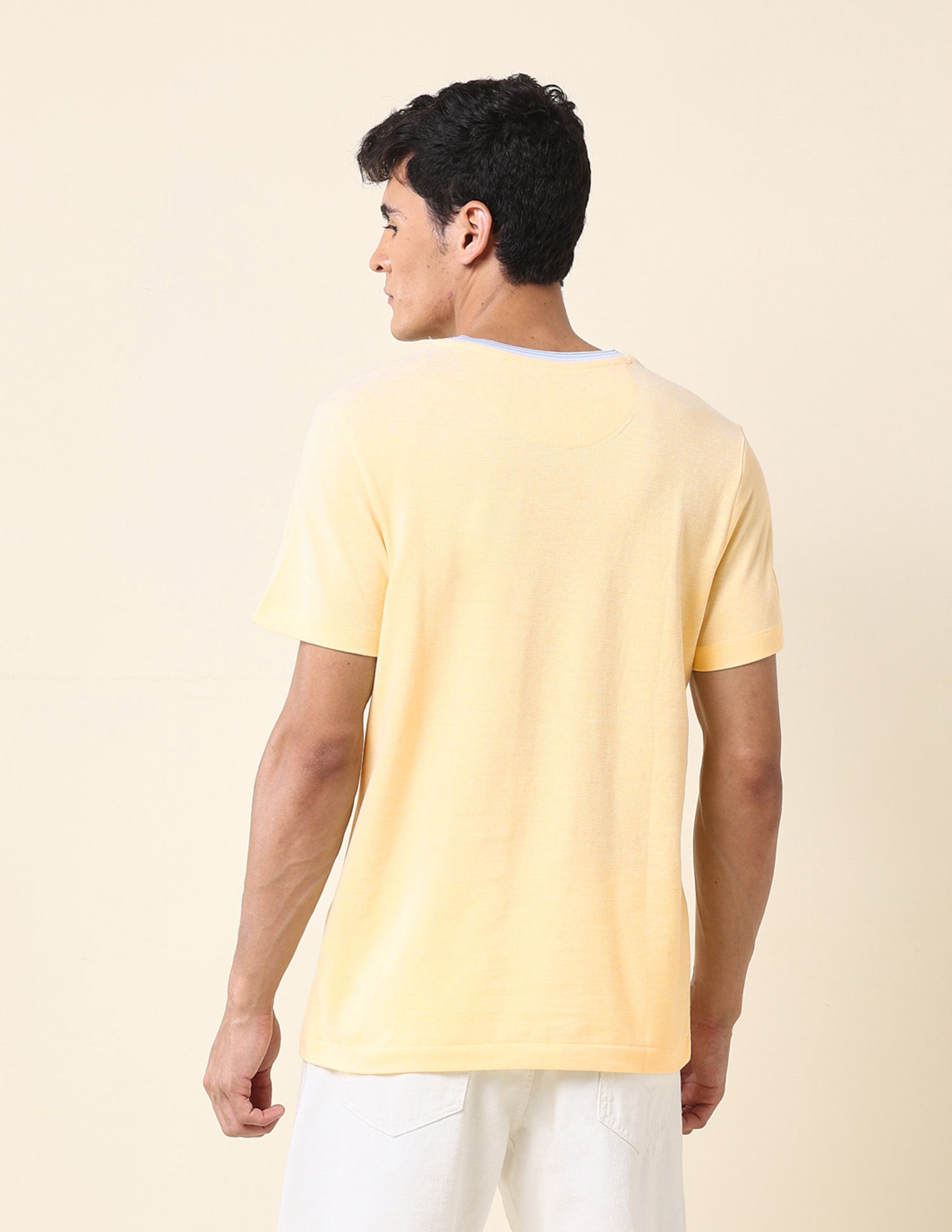 Slim Fit Summer Splash T-Shirt Yellow - U.S. Polo Assn. India | Large