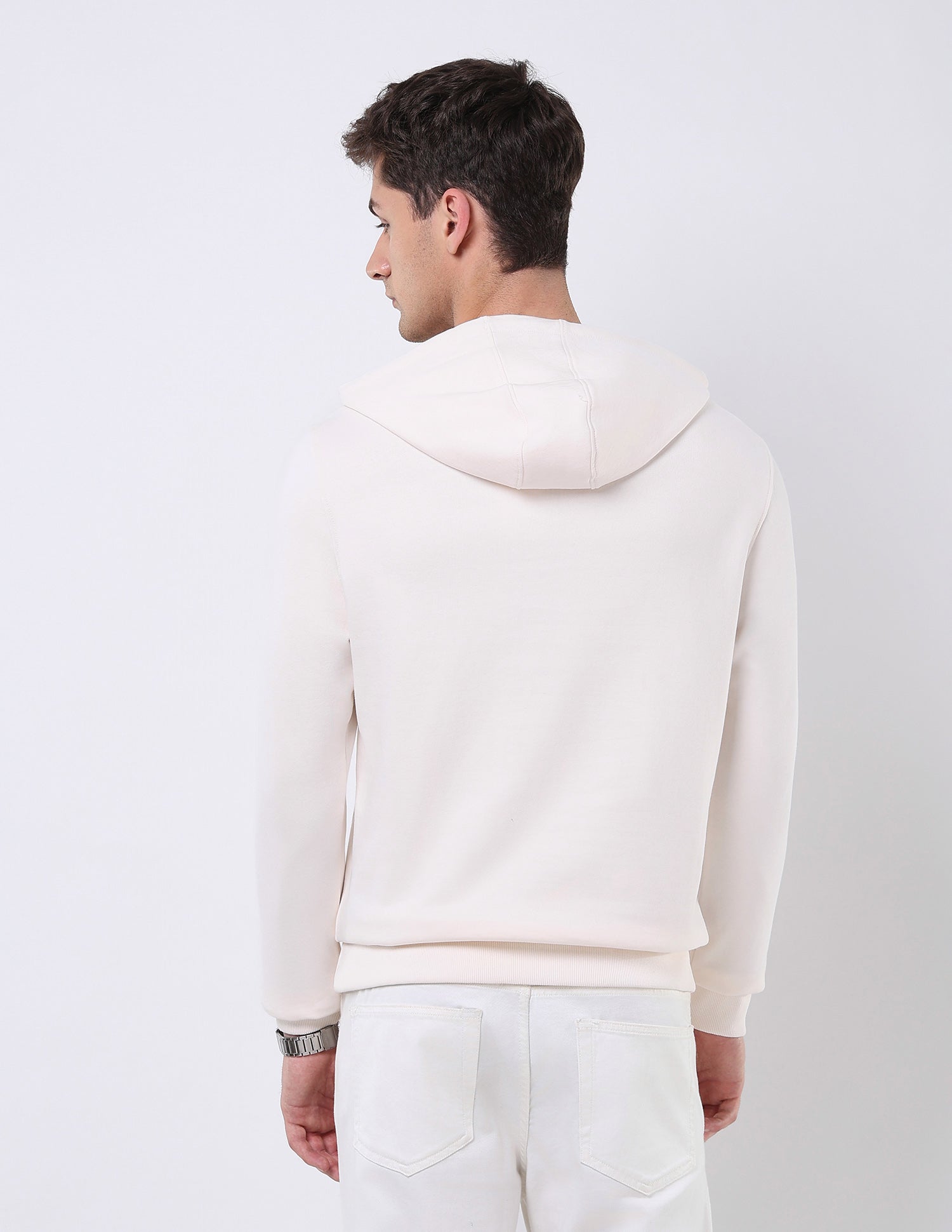 Graphic Brand Printed Regular Fit Sweatshirt Ivory - U.S. POLO ASSN. | Large