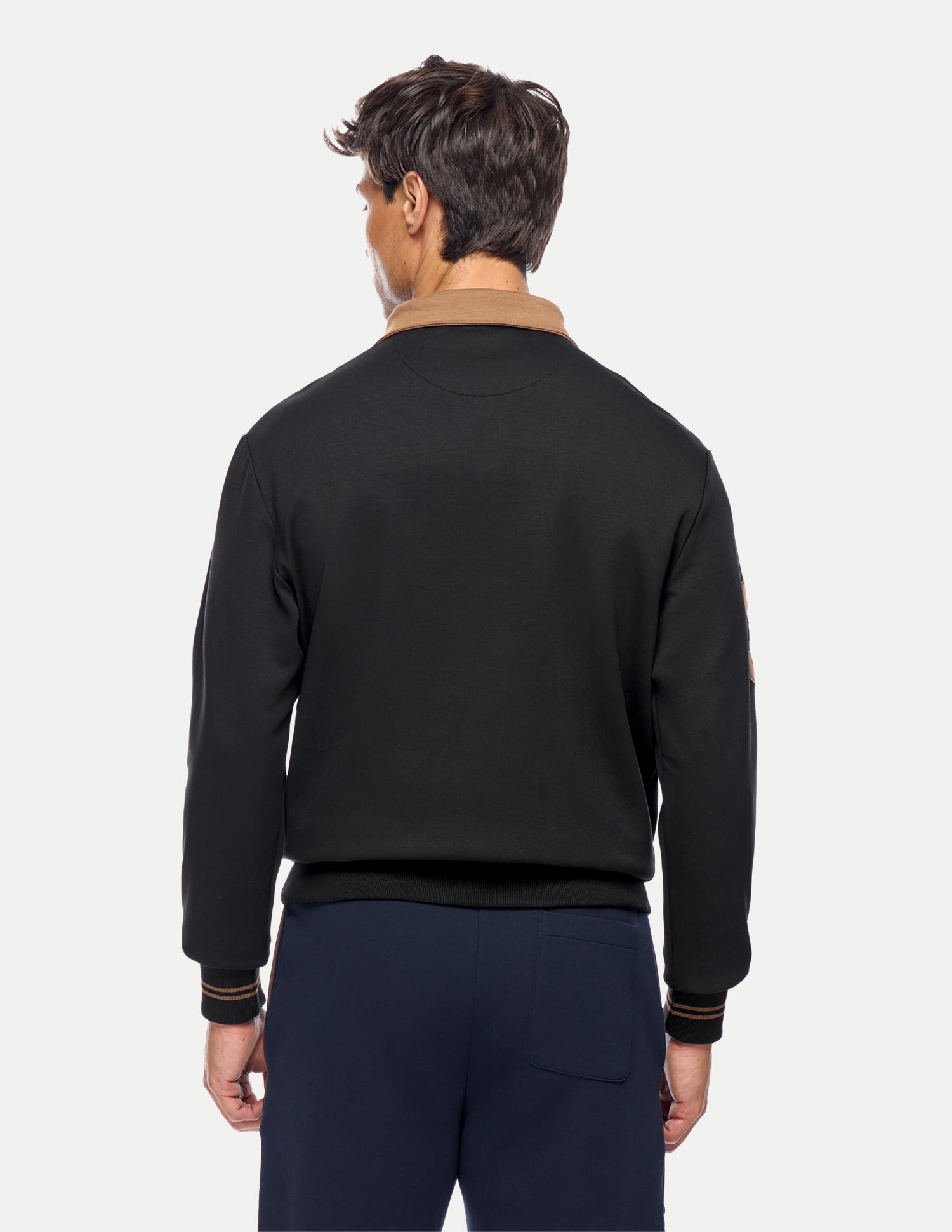 Solid Slim Fit Sweatshirt Black - U.S. Polo Assn. India | Large