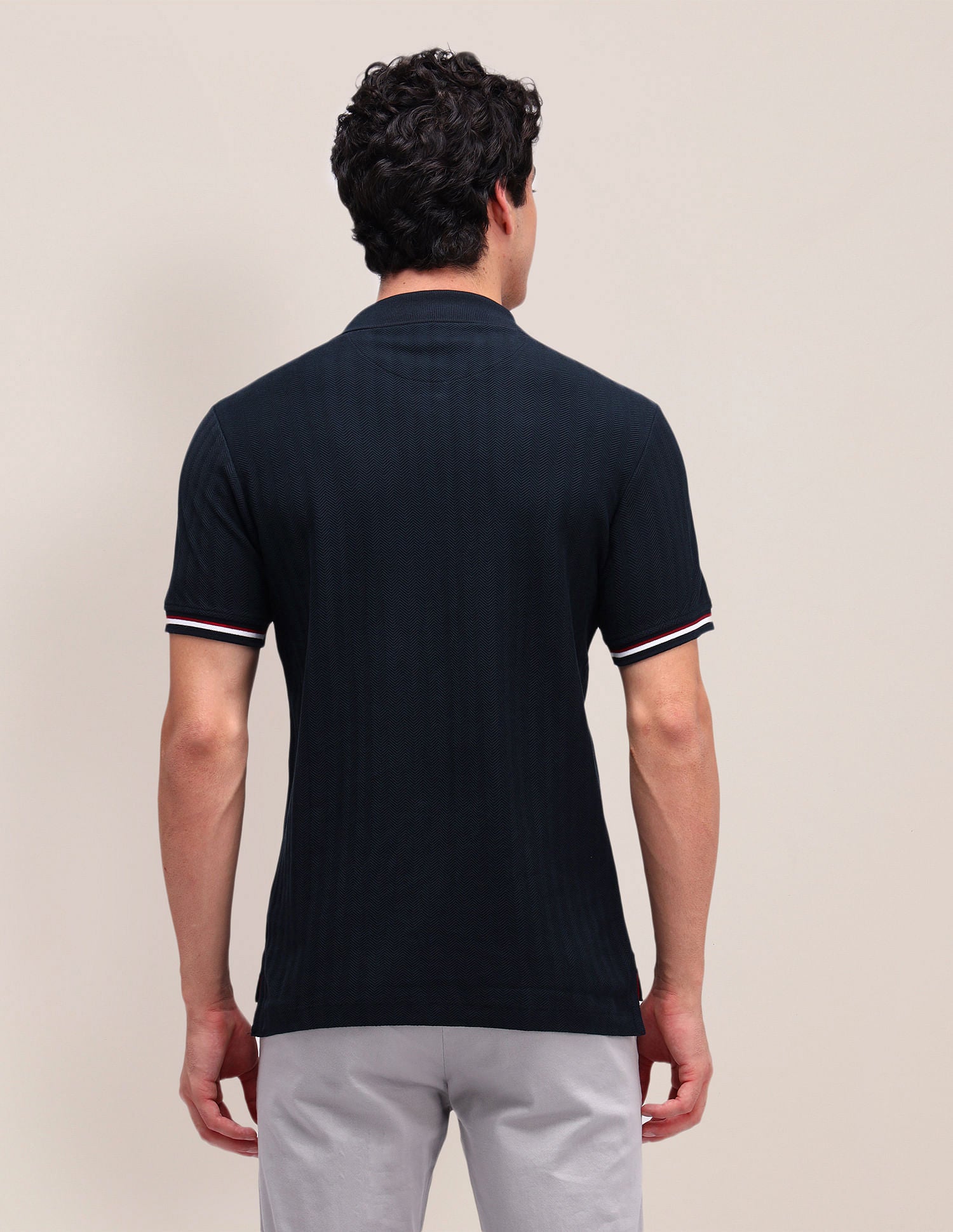 Solid Slim Fit Polo Shirt Navy - U.S. POLO ASSN. | Large