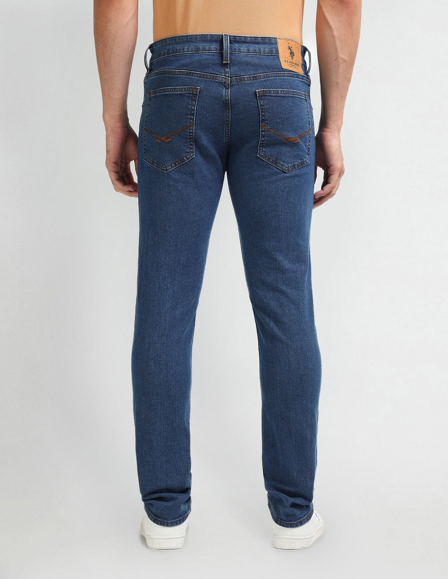 Brandon Slim Tapered Blue Jeans Blue - U.S. Polo Assn. India | Large