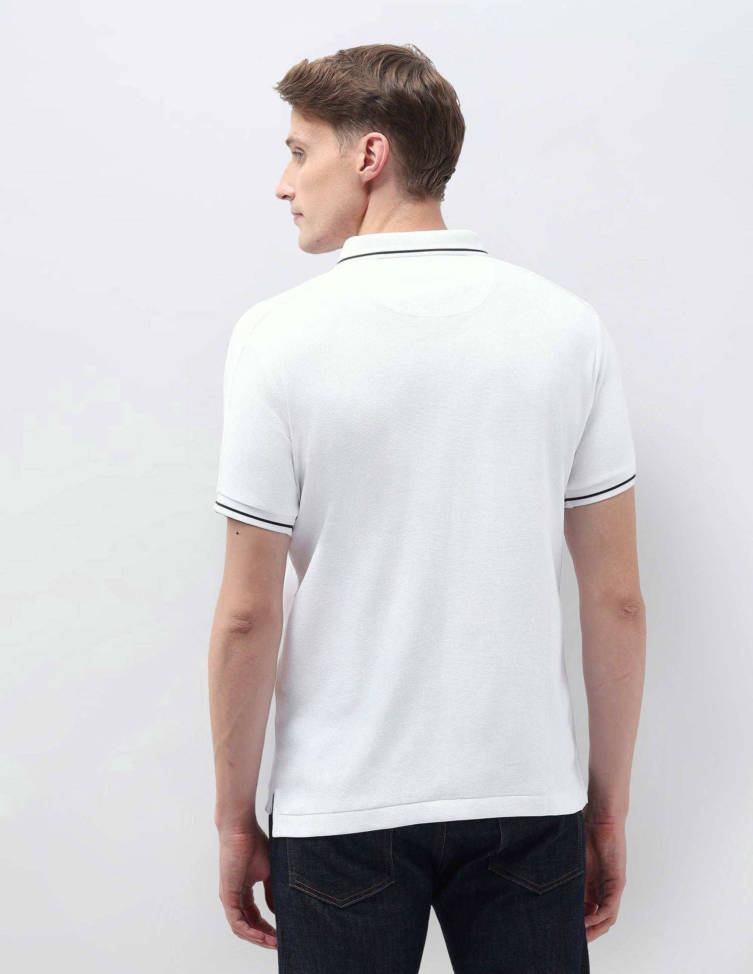 Textured Regular Fit Polo Shirt White - U.S. POLO ASSN. | Large