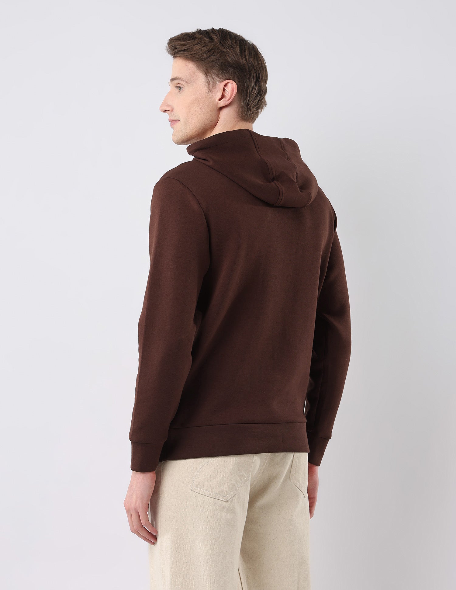 Brand Embroidered Hooded Sweatshirt Dark Brown - U.S. POLO ASSN. | Large