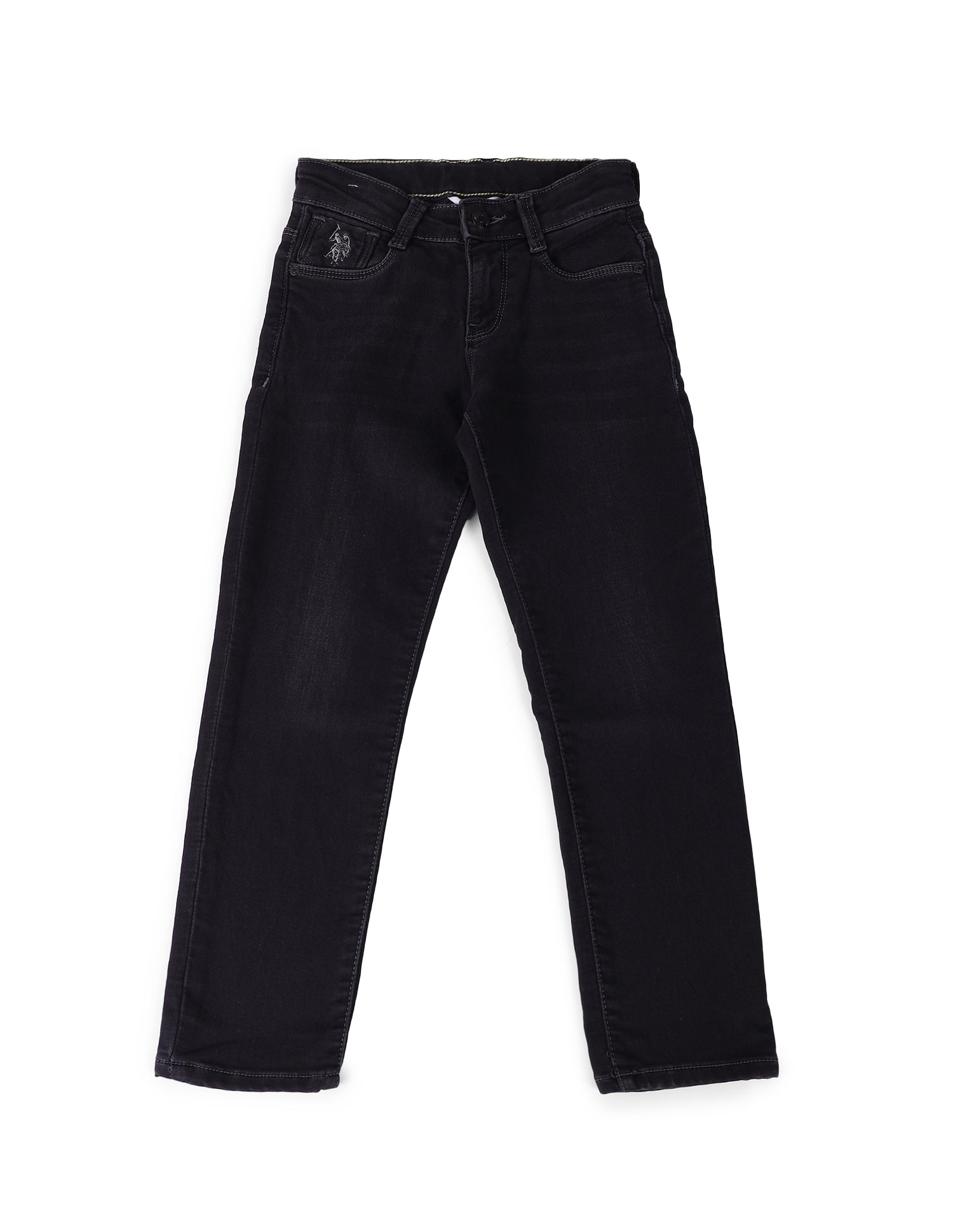 Boys Slim Fit Black Jeans Black - U.S. POLO ASSN. | Large