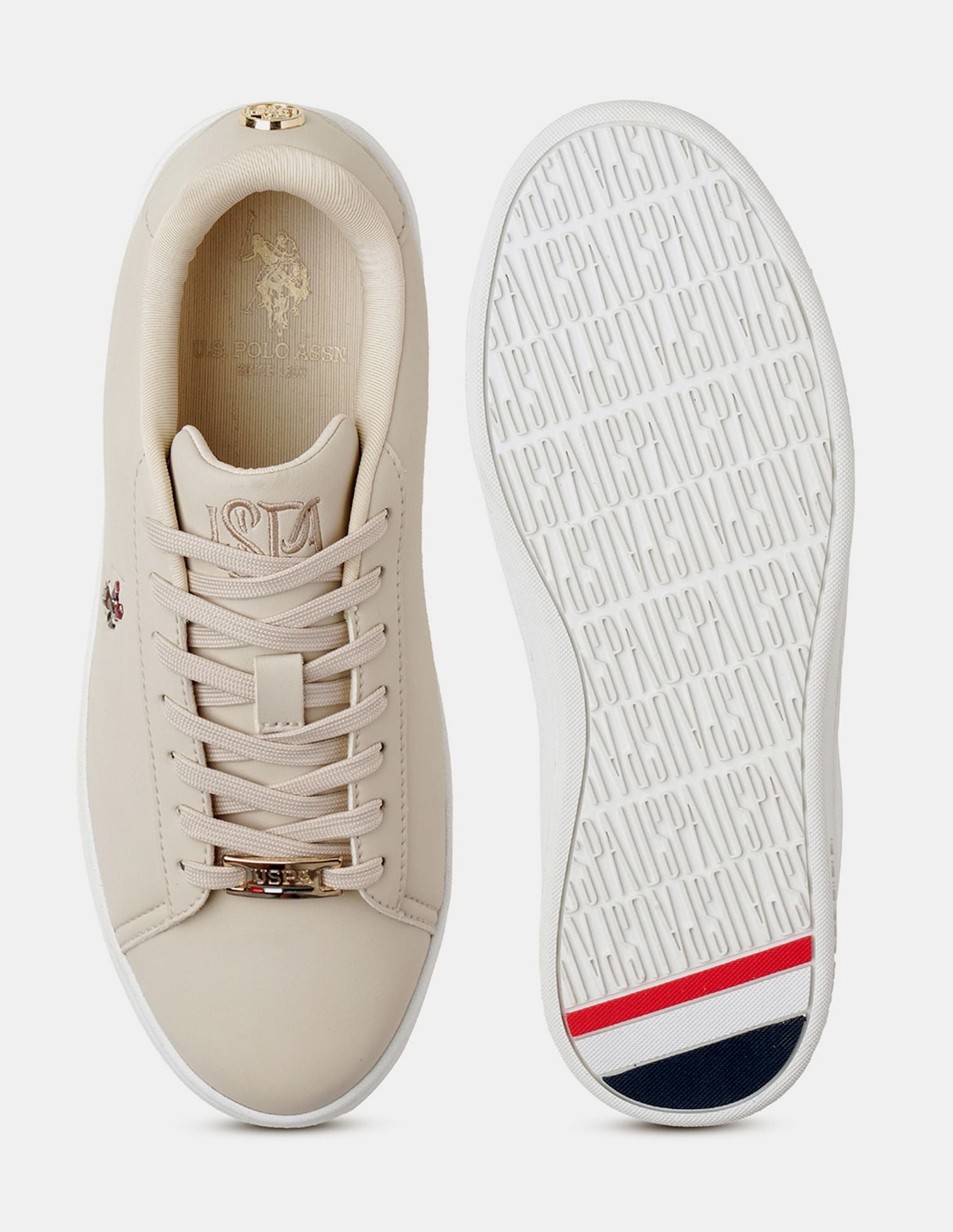 Women Rylee 3.0 Colour Blocked Sneakers Beige - U.S. POLO ASSN. | Large