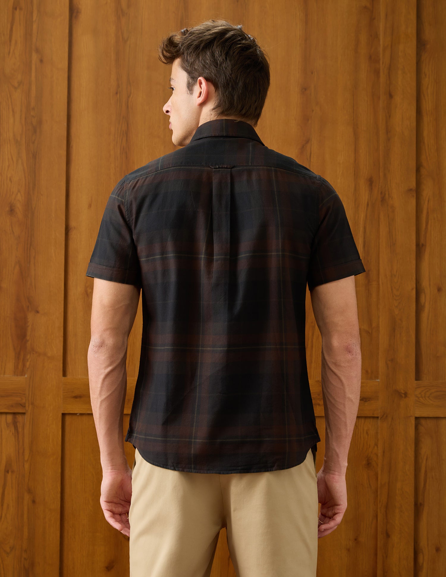 Plaid Checked Regular Fit Shirt Brown - U.S. Polo Assn. India | Large
