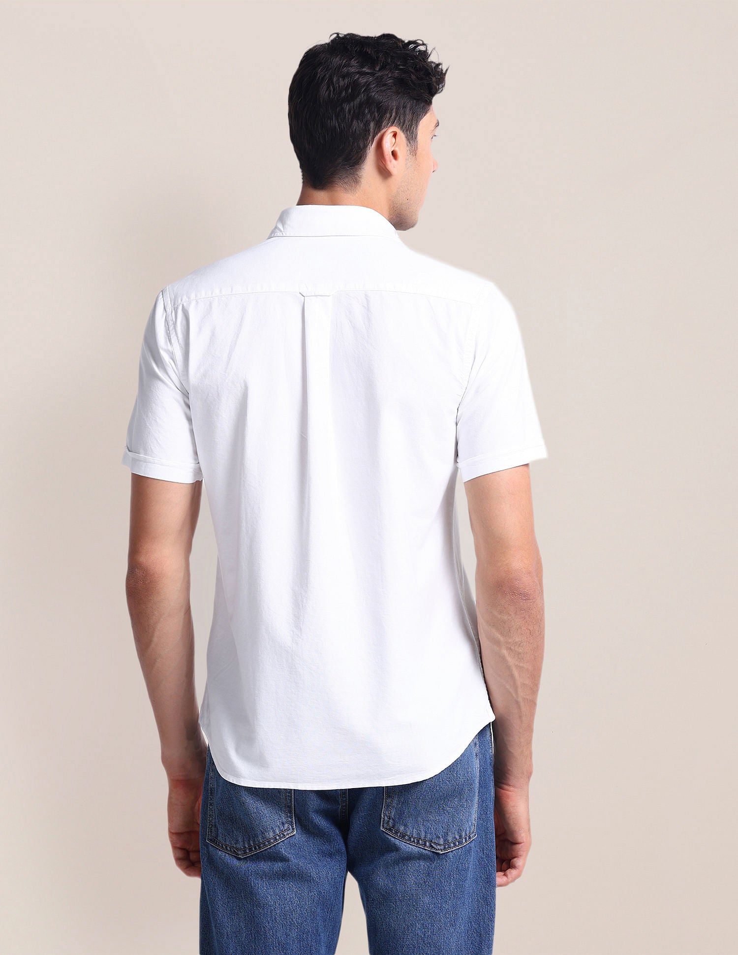 Short Sleeve Solid Shirt White - U.S. POLO ASSN. | Large