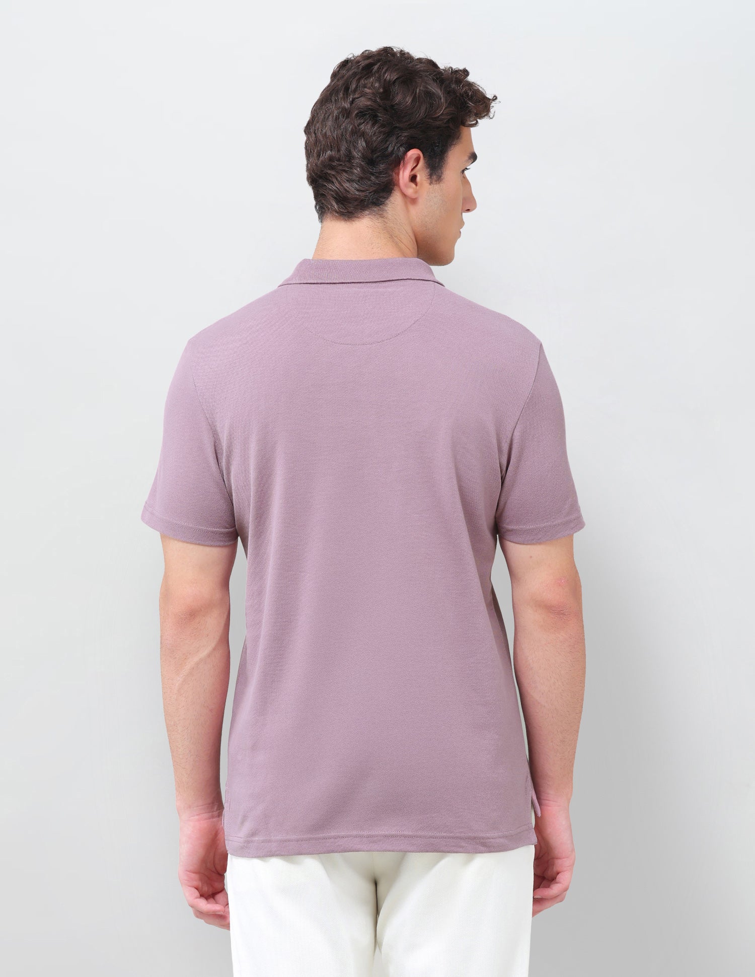 Solid Slim Fit Polo Shirt Dark Pink - U.S. Polo Assn. India | Large