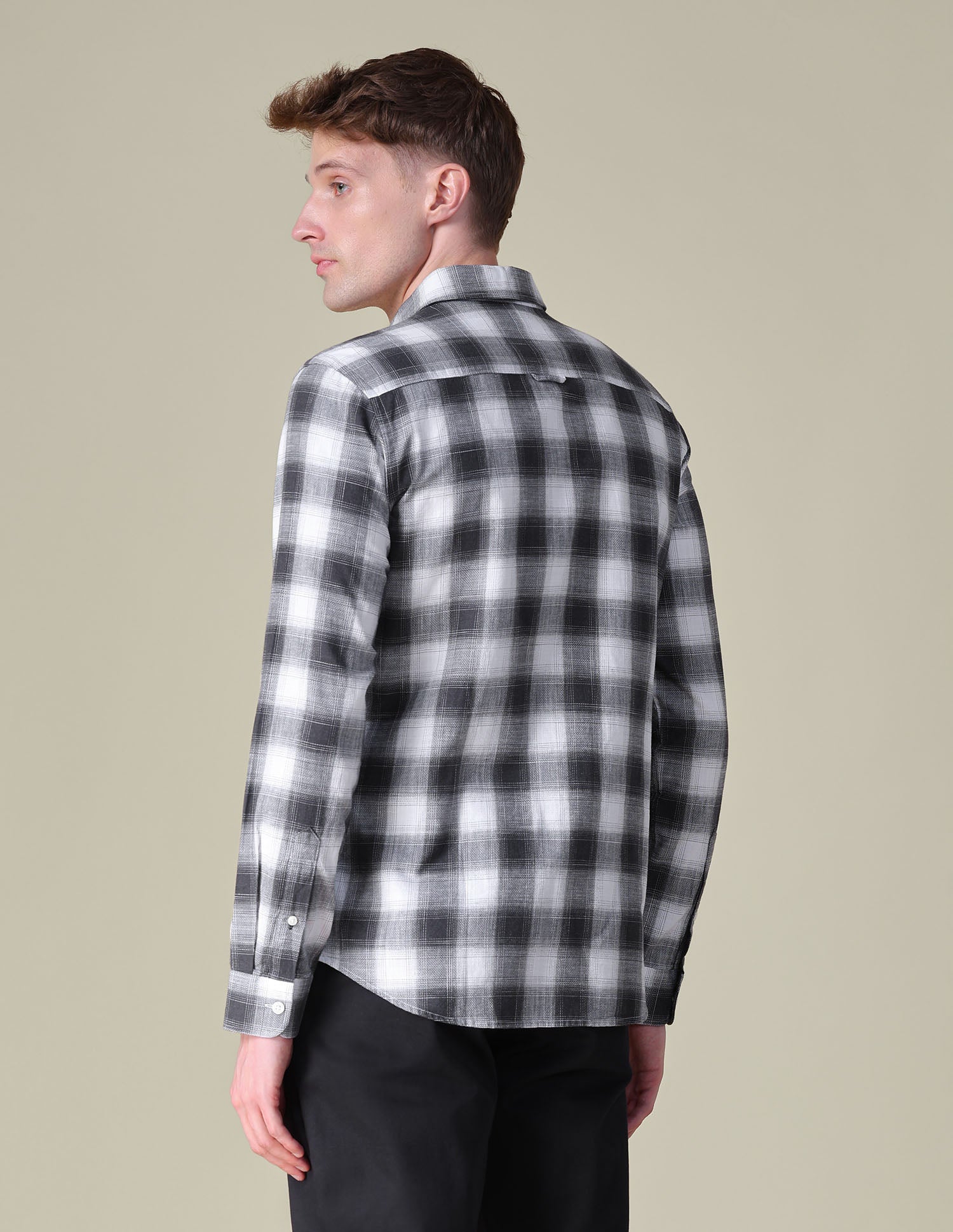 Tartan Checked Regular Fit Shirt Grey - U.S. POLO ASSN. | Large