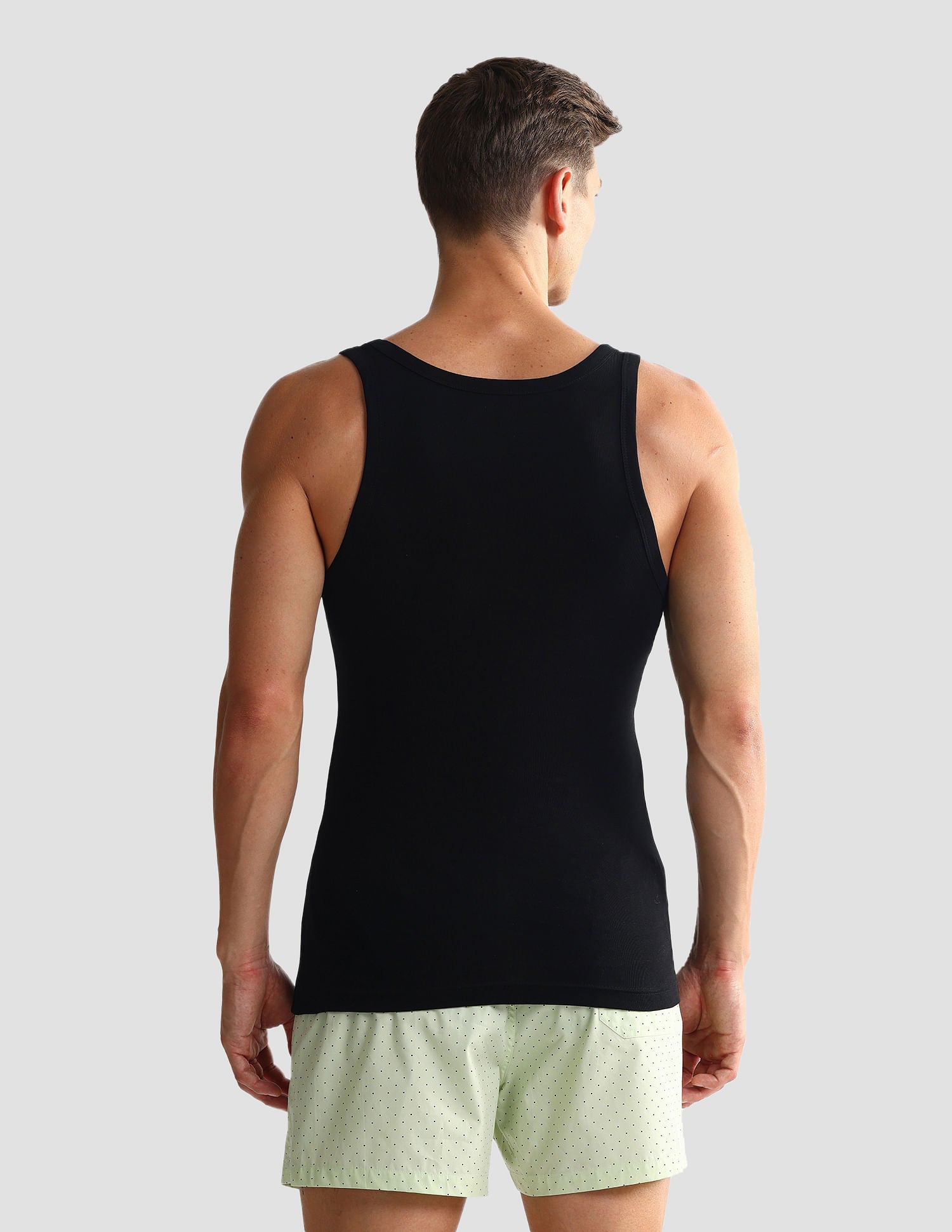 Pure Cotton EV006 Vest - Pack Of 2 Black - U.S. POLO ASSN. | Large