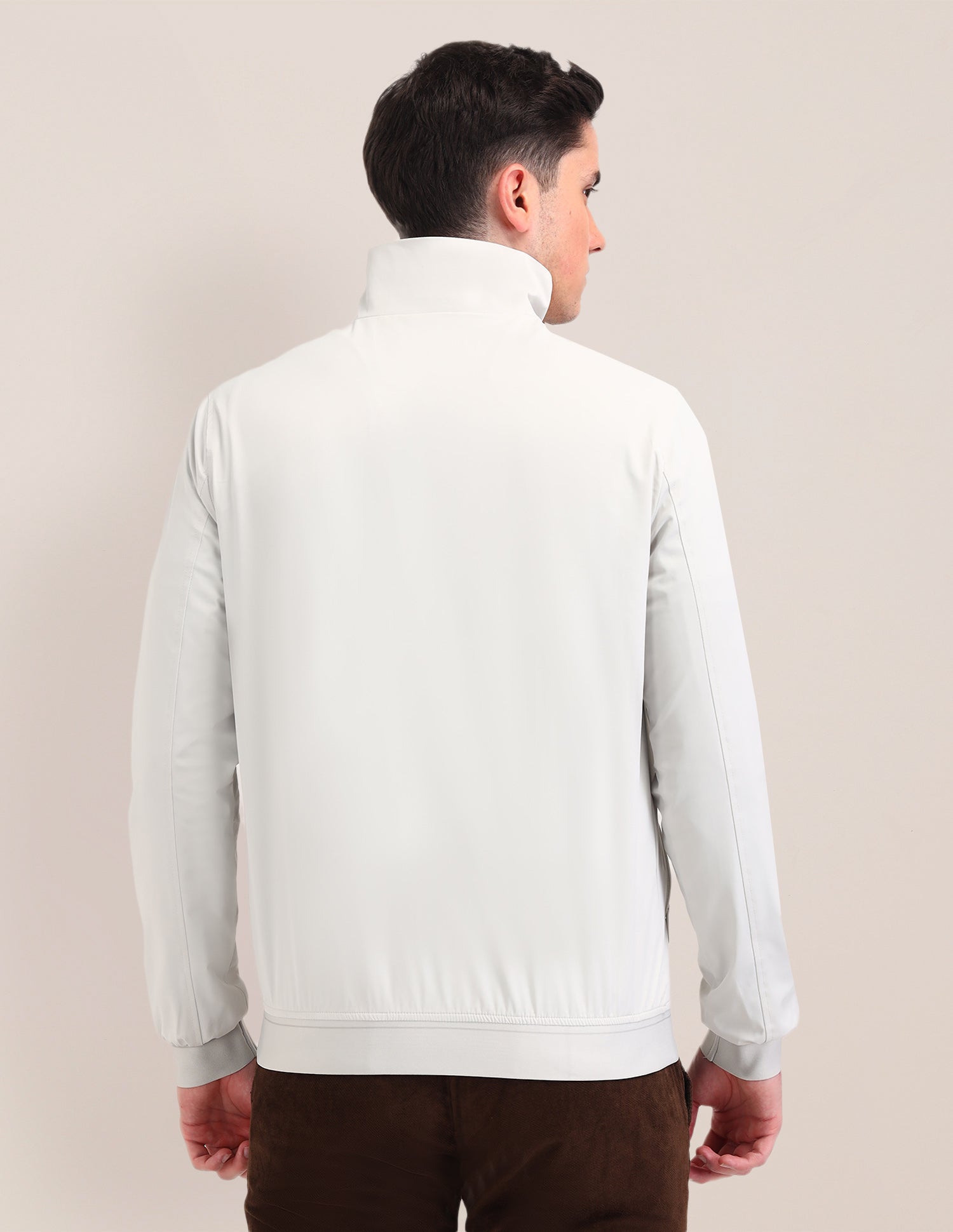 Graphic Printed Regular Fit Jacket Ice Grey - U.S. POLO ASSN. | Large