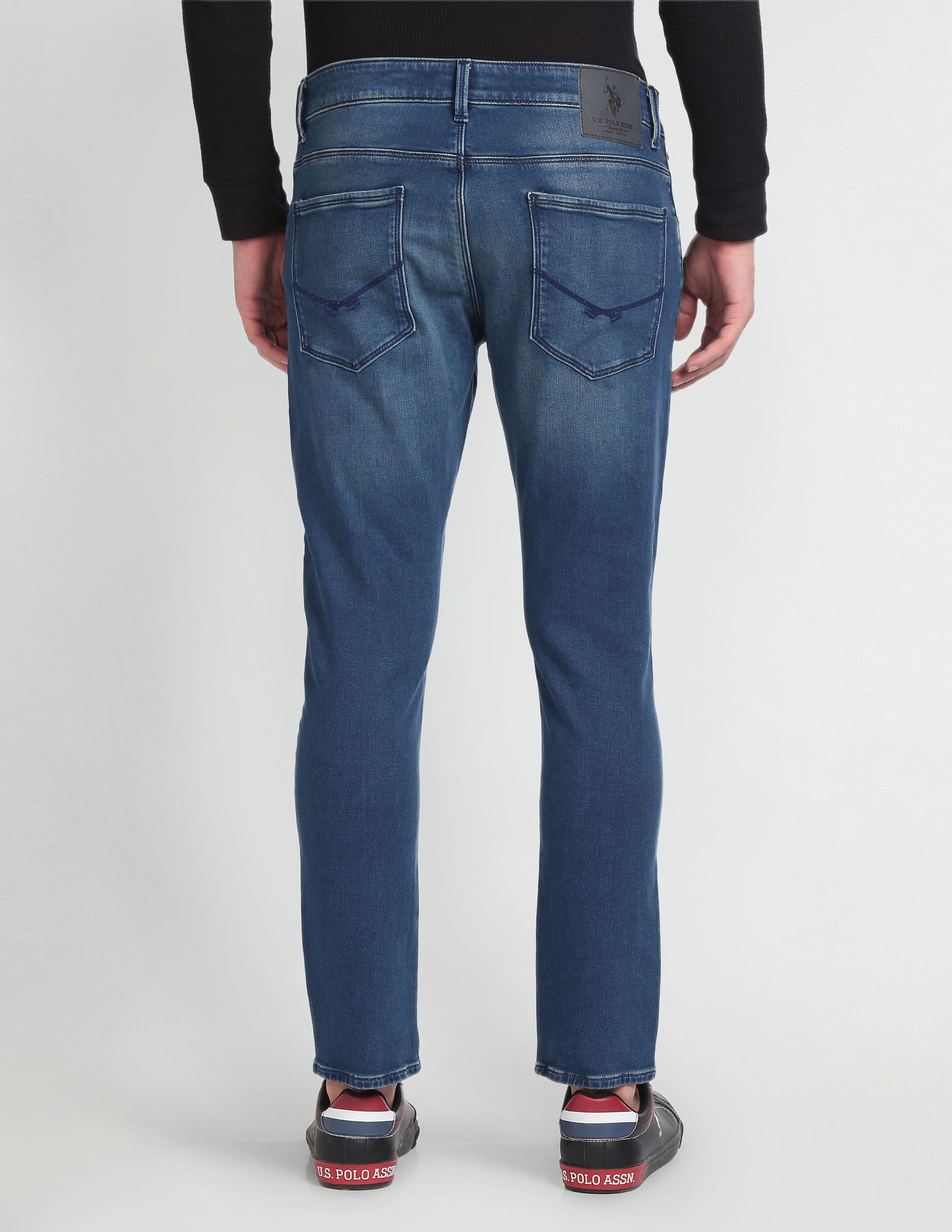 Henry Cropped Fit Mid Rise Jeans Blue - U.S. Polo Assn. India | Large