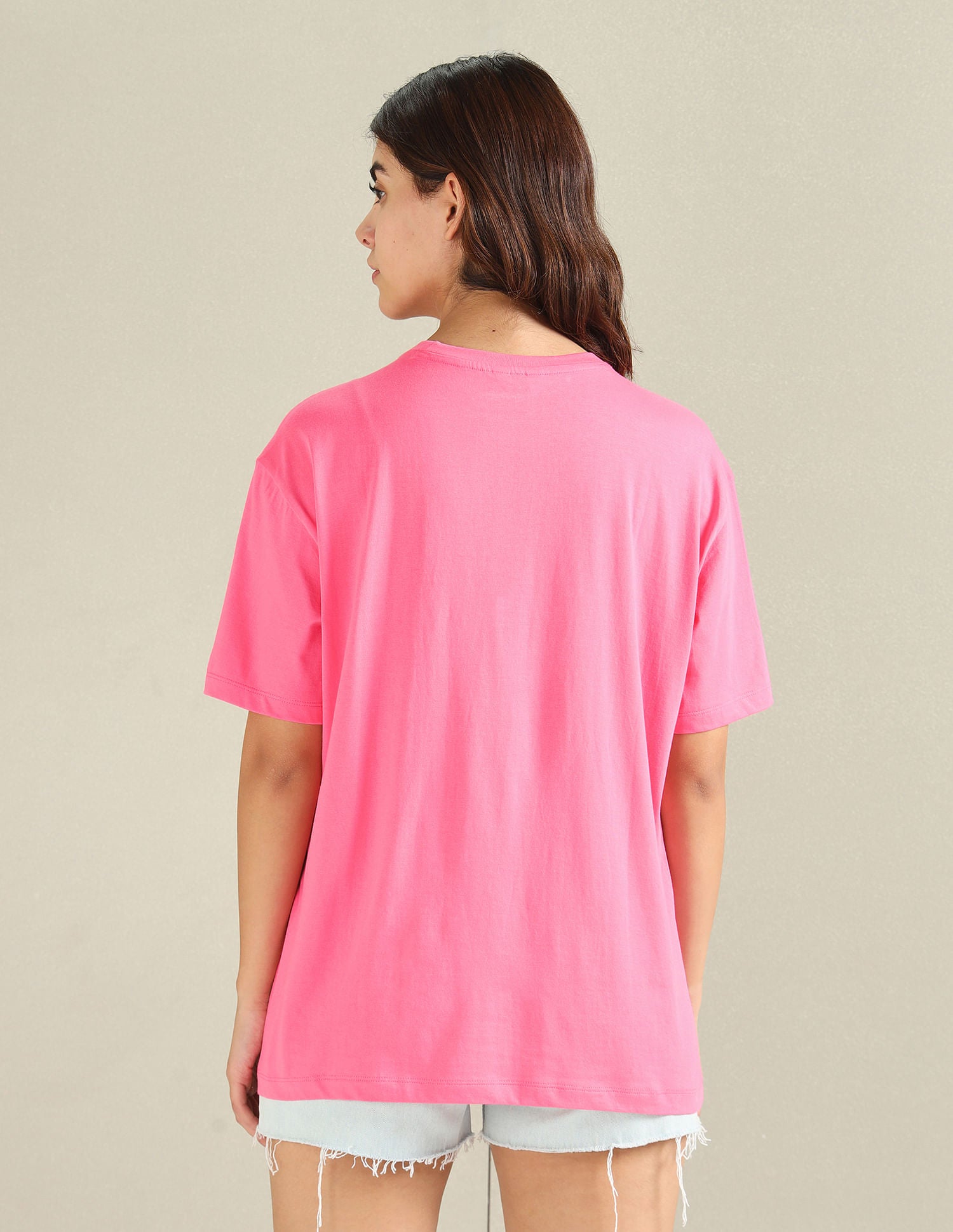 Pure Cotton Boyfriend T-Shirt Pink - U.S. POLO ASSN. | Large