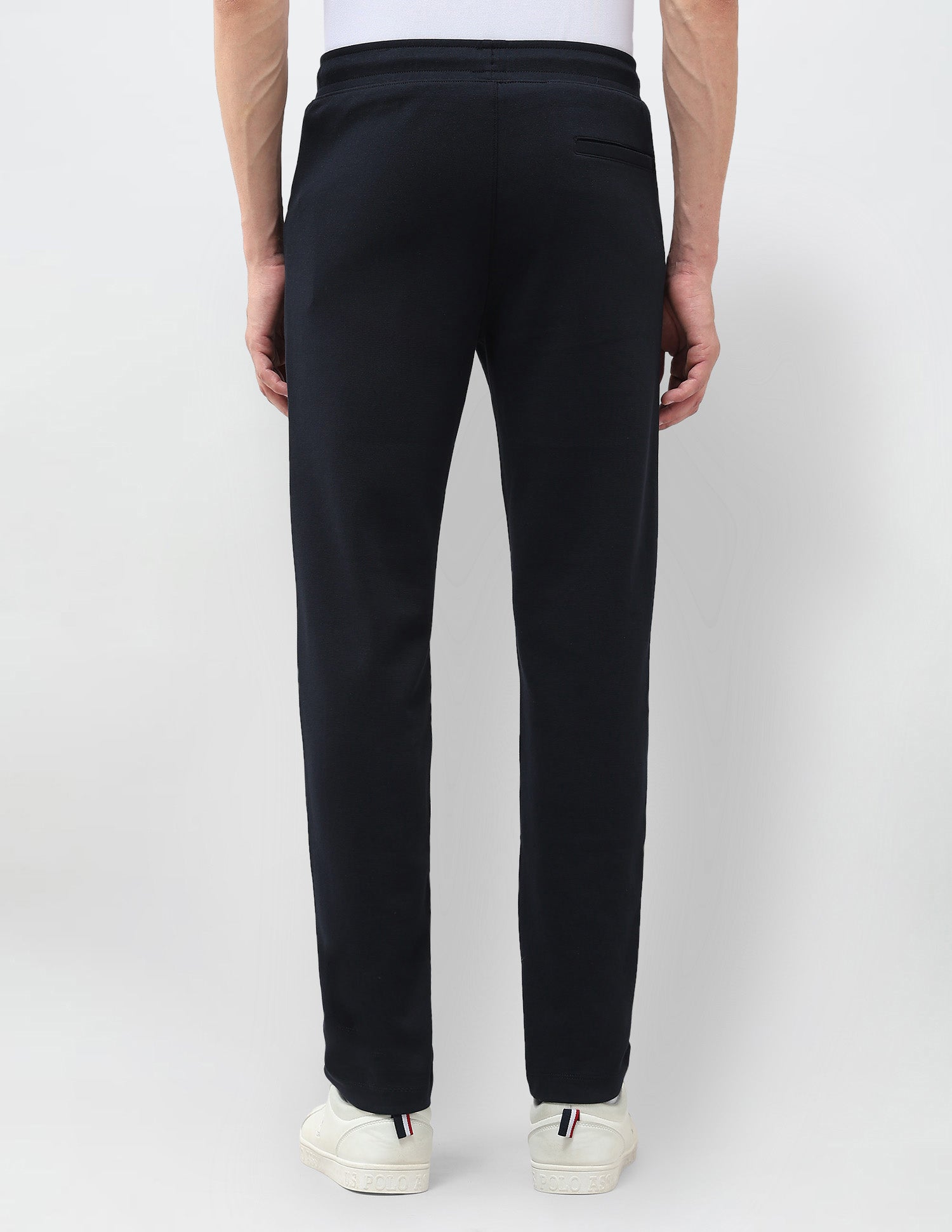 Mid Rise Solid Track Pants Navy - U.S. Polo Assn. India | Large