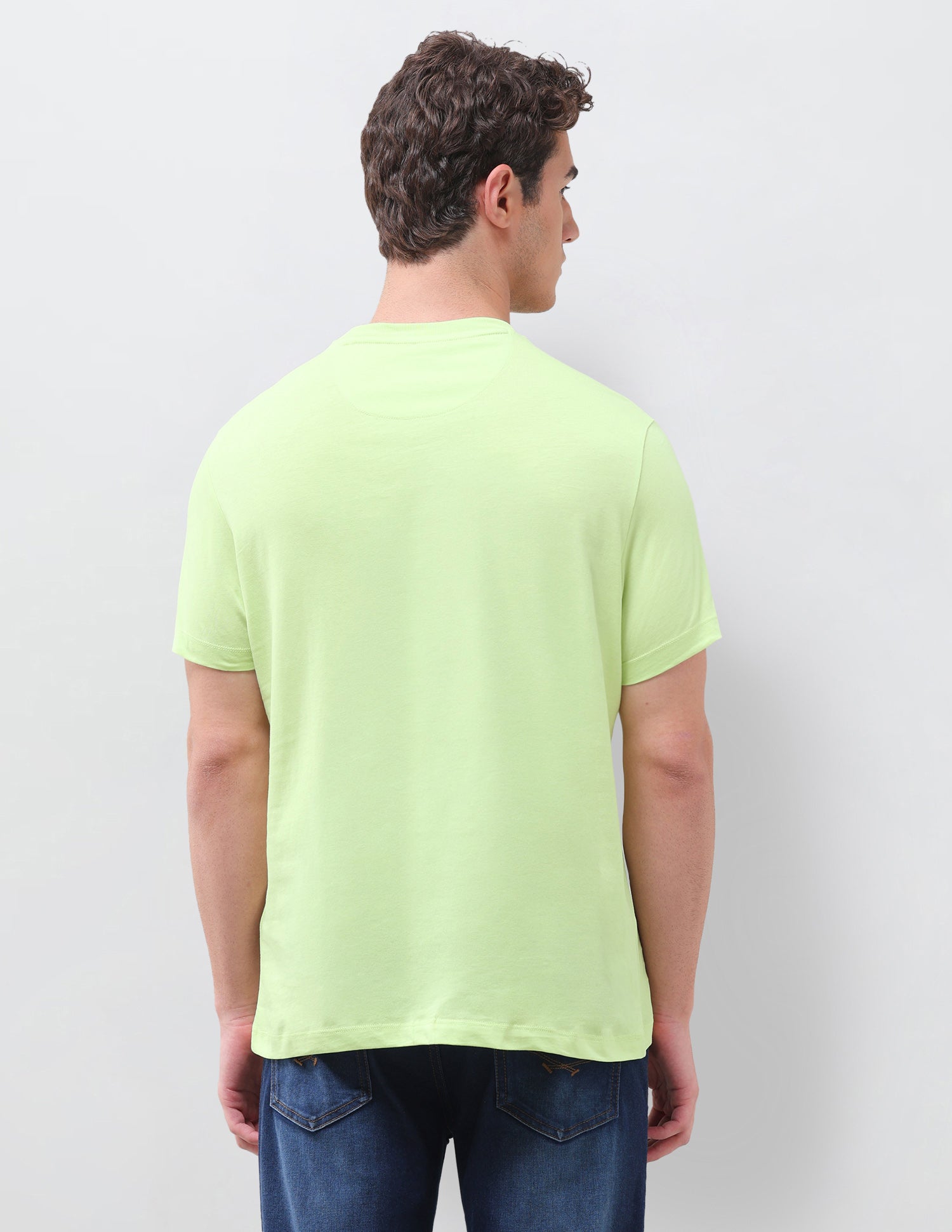 Graphic Brand Printed Regular Fit T-Shirt Green - U.S. Polo Assn. India | Large