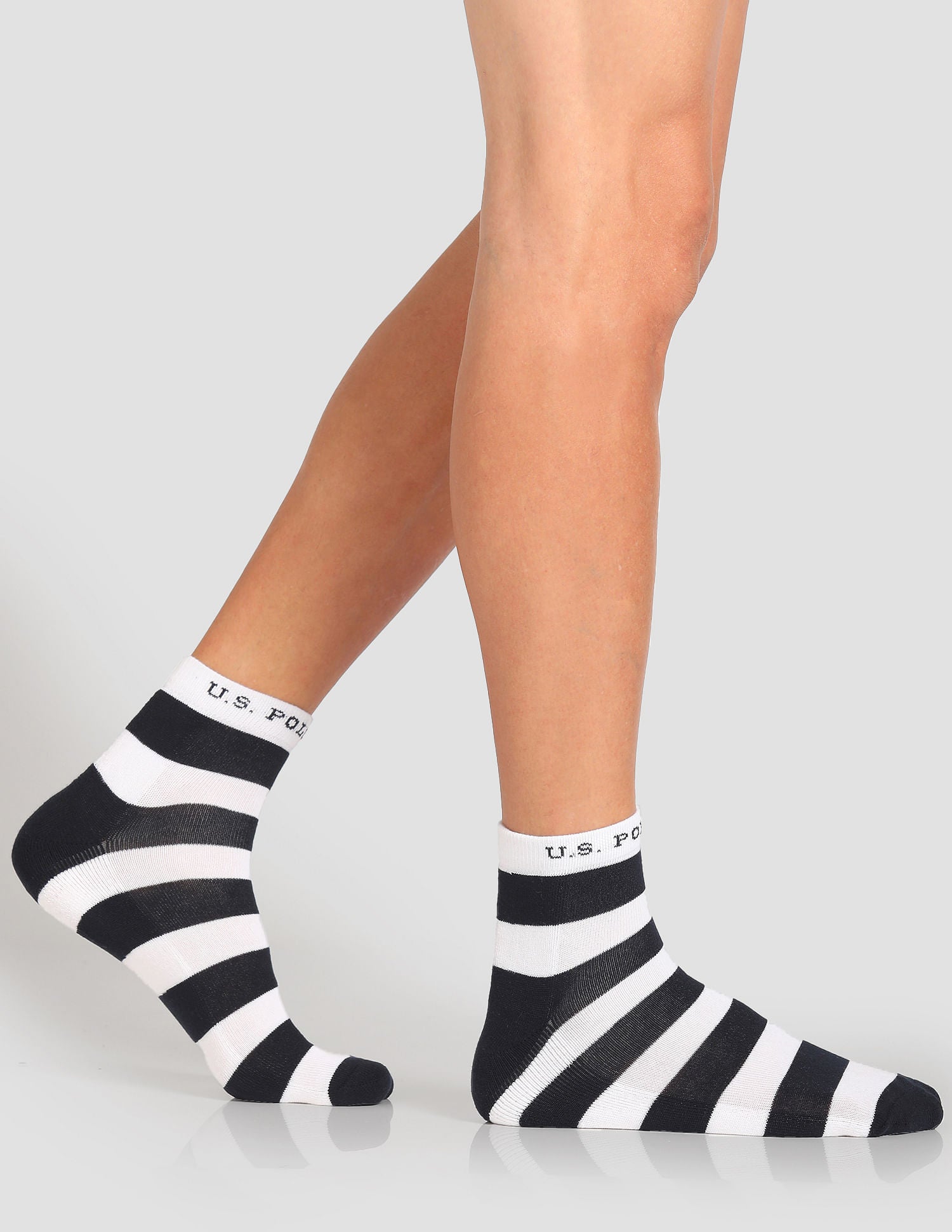 Ankle Length Terry Finish ES005 Socks - Pack Of 3 Red, White and Blue - U.S. POLO ASSN. | Large